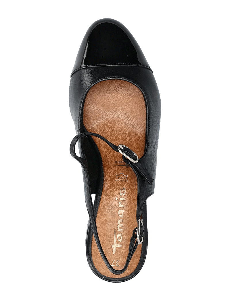 Tamaris - Women Sling - heeled slingbacks - black uni - 3