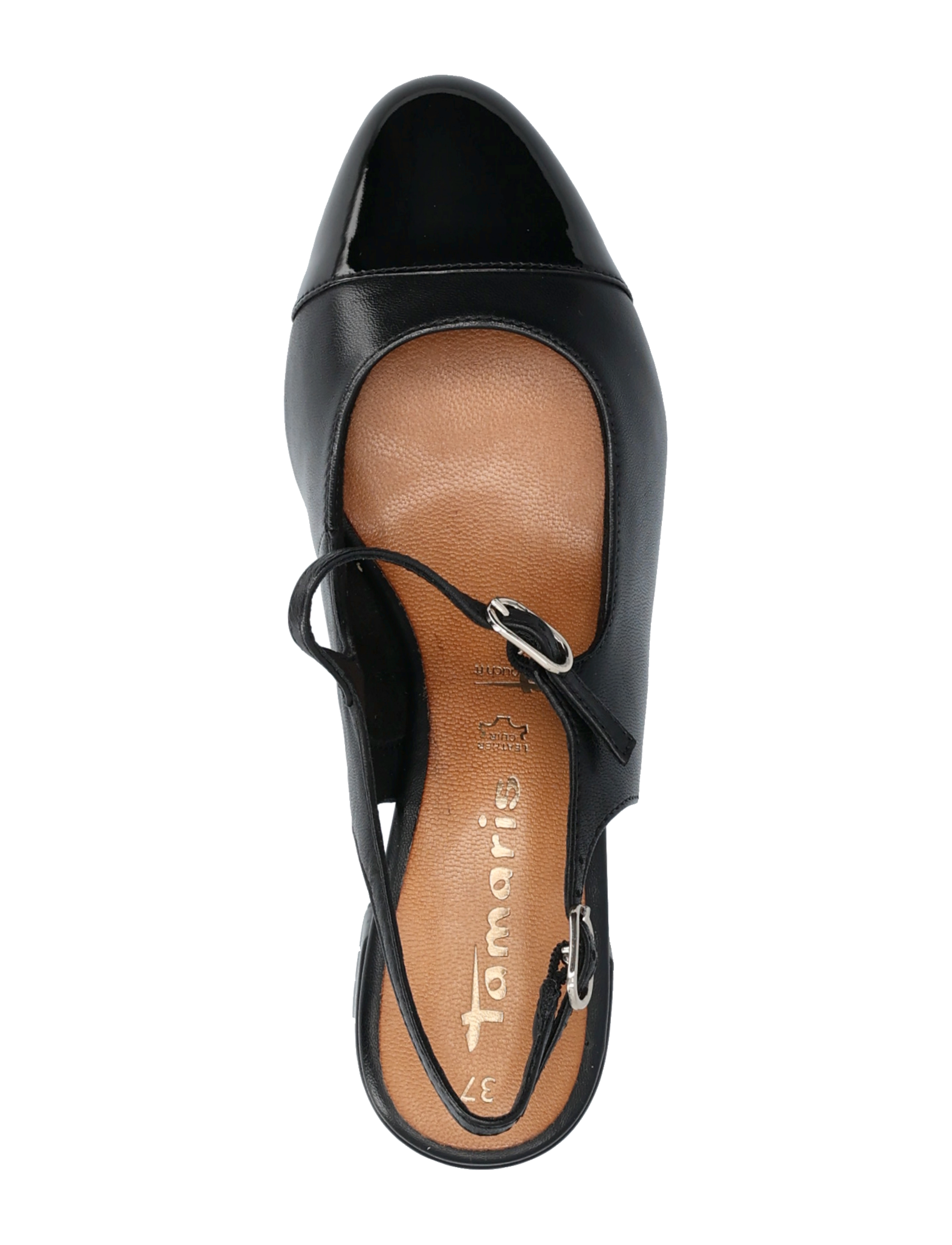 Tamaris - Women Sling - slingback-skór með hæl - black uni - 3