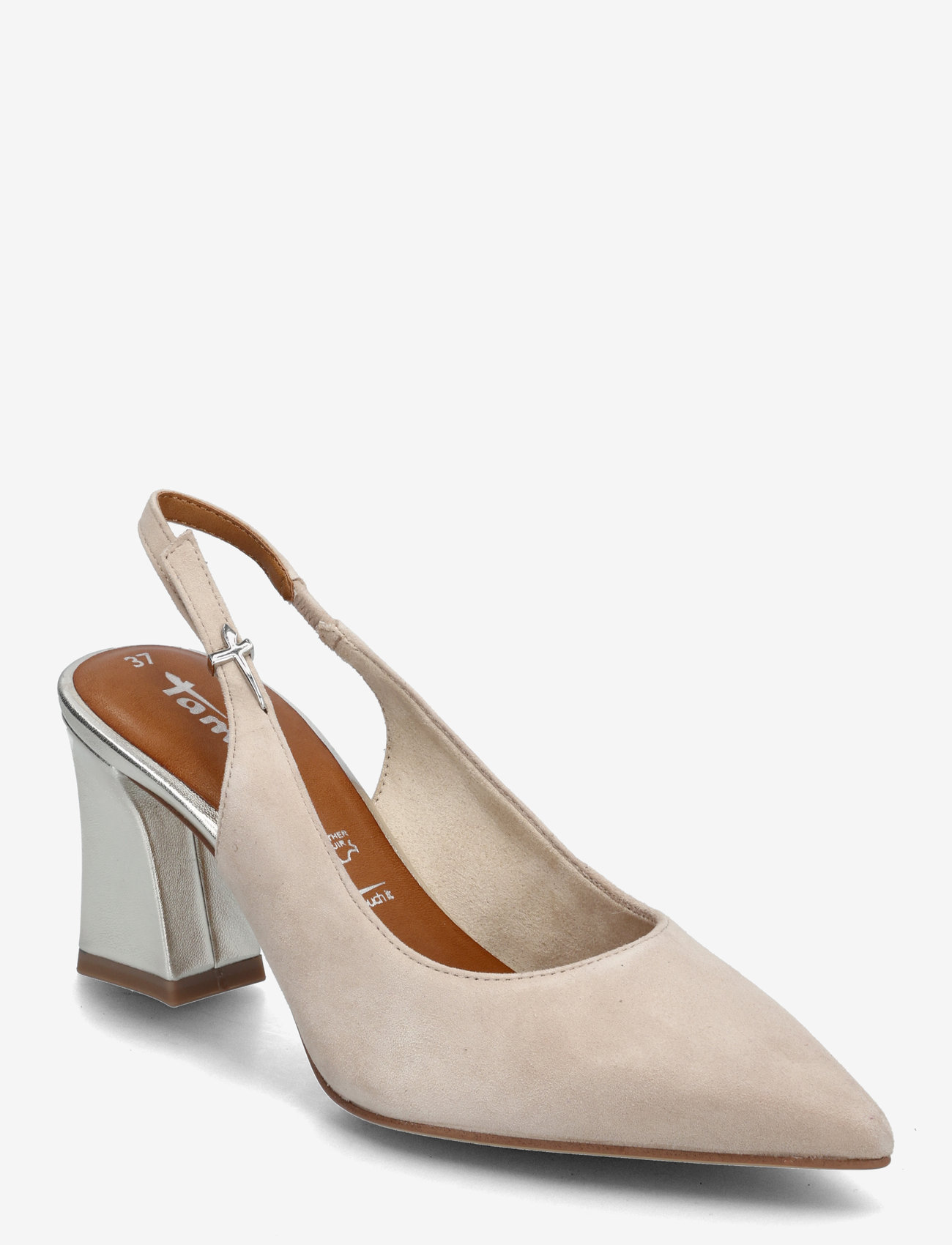 Tamaris - Women Sling - högklackade slingbacks - grey comb - 0