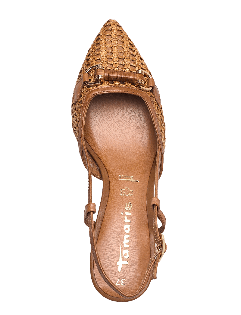 Tamaris - Women Sling - slingbacks mit absatz - cognac - 3
