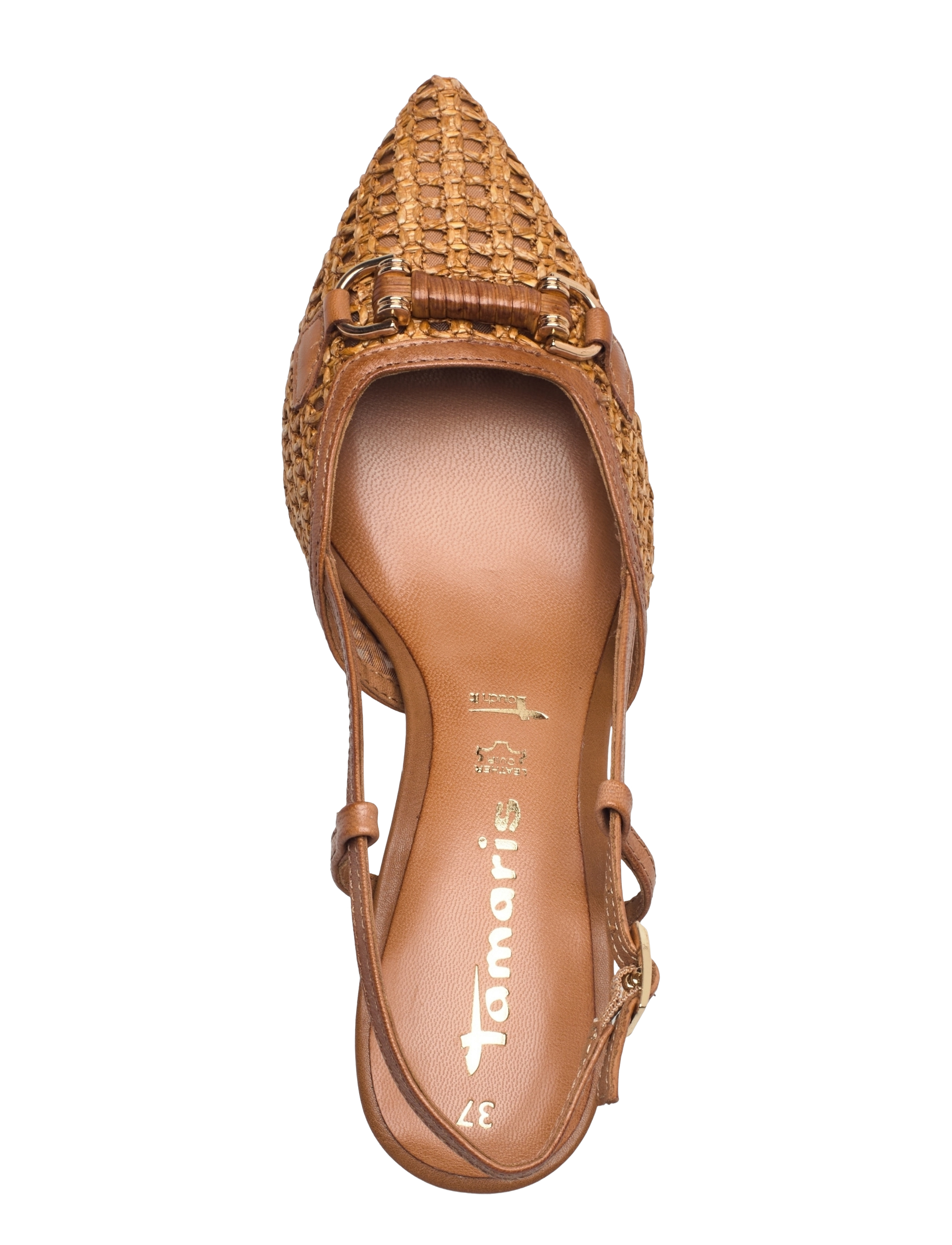 Tamaris - Women Sling - festtøj til outletpriser - cognac - 3