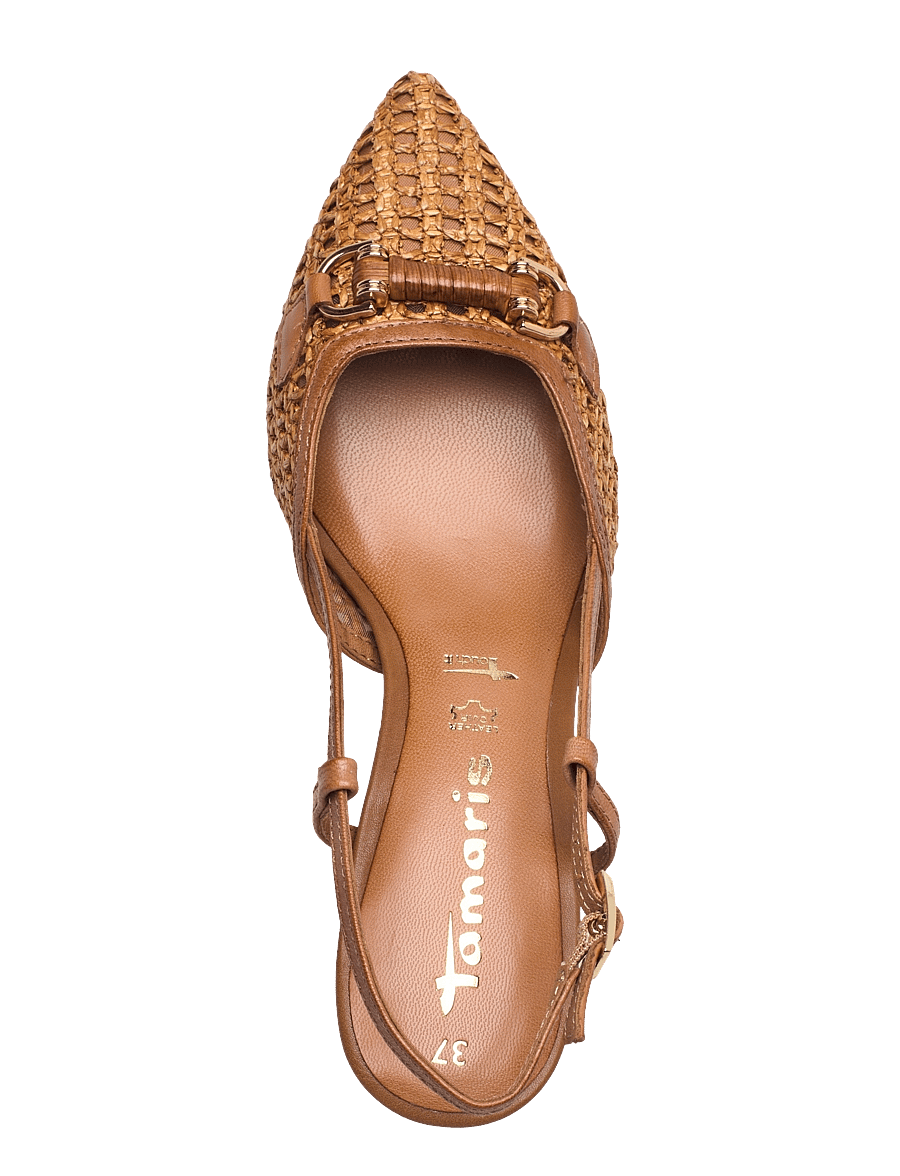 Tamaris - Women Sling - slingbacks mit absatz - cognac - 3