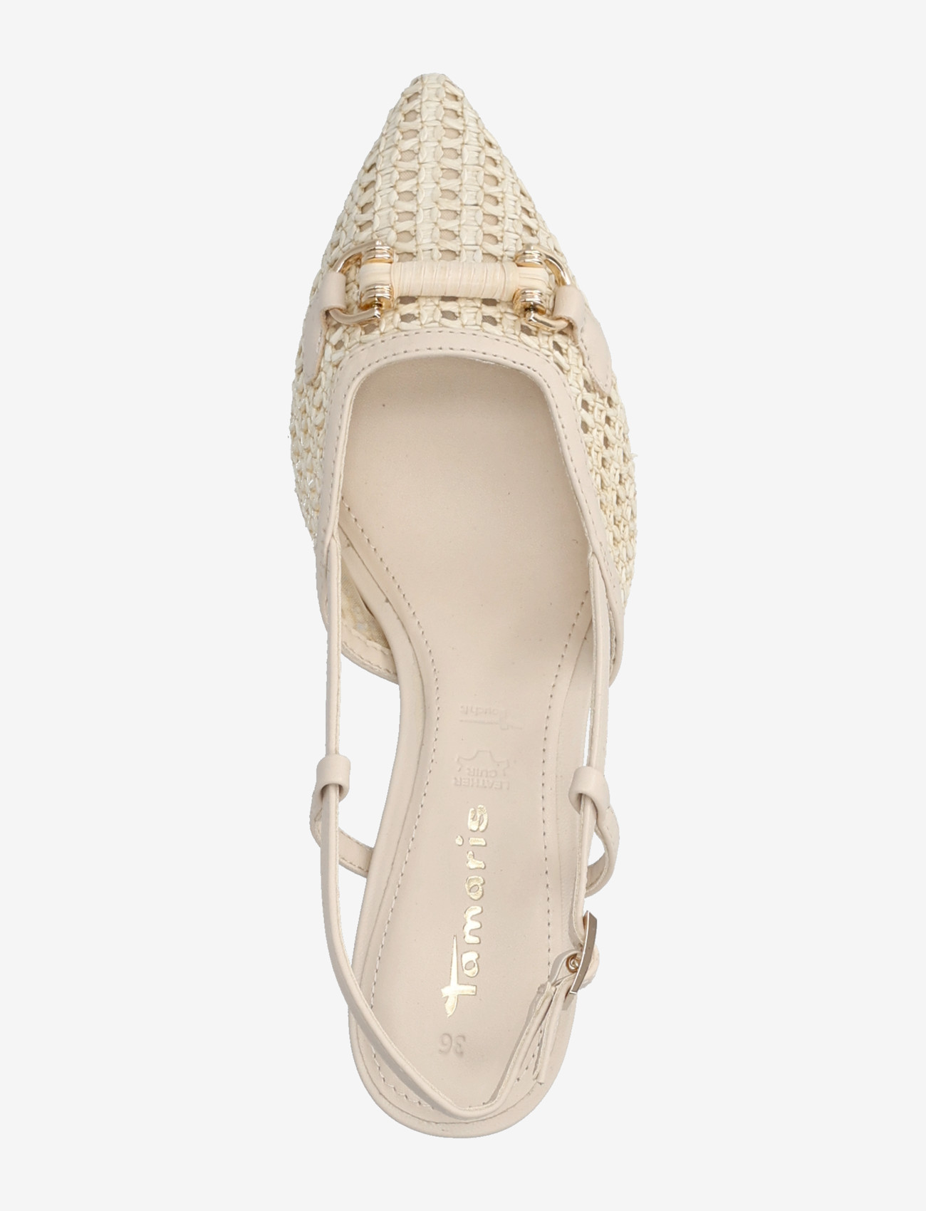 Tamaris - Women Sling - slingbacks med hæle - ivory - 3