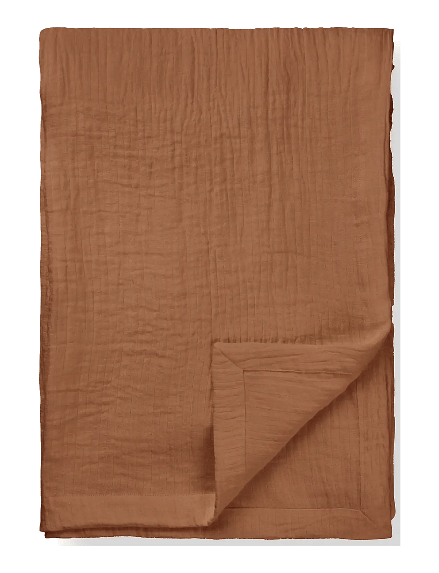 TAMEKO - Dale Linen Bed Throw - rust - 1