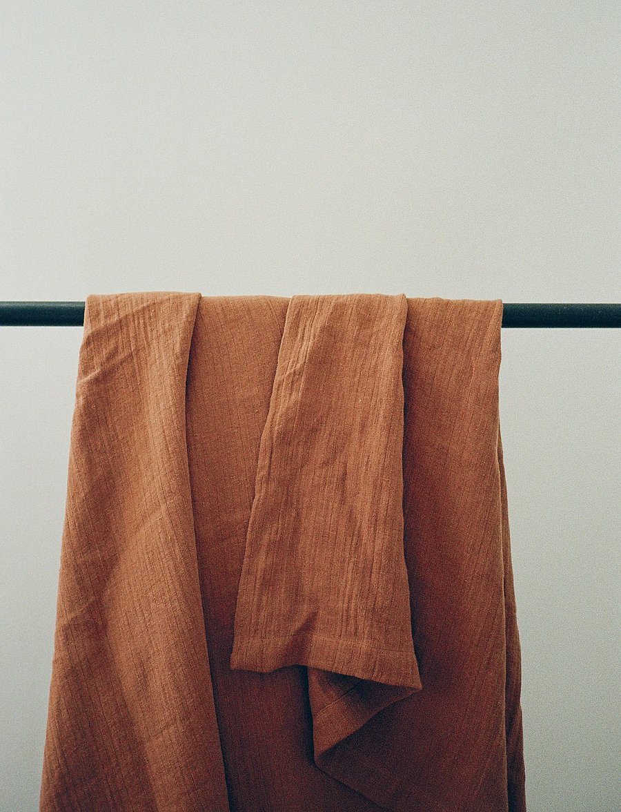 TAMEKO - Dale Linen Bed Throw - rust - 2