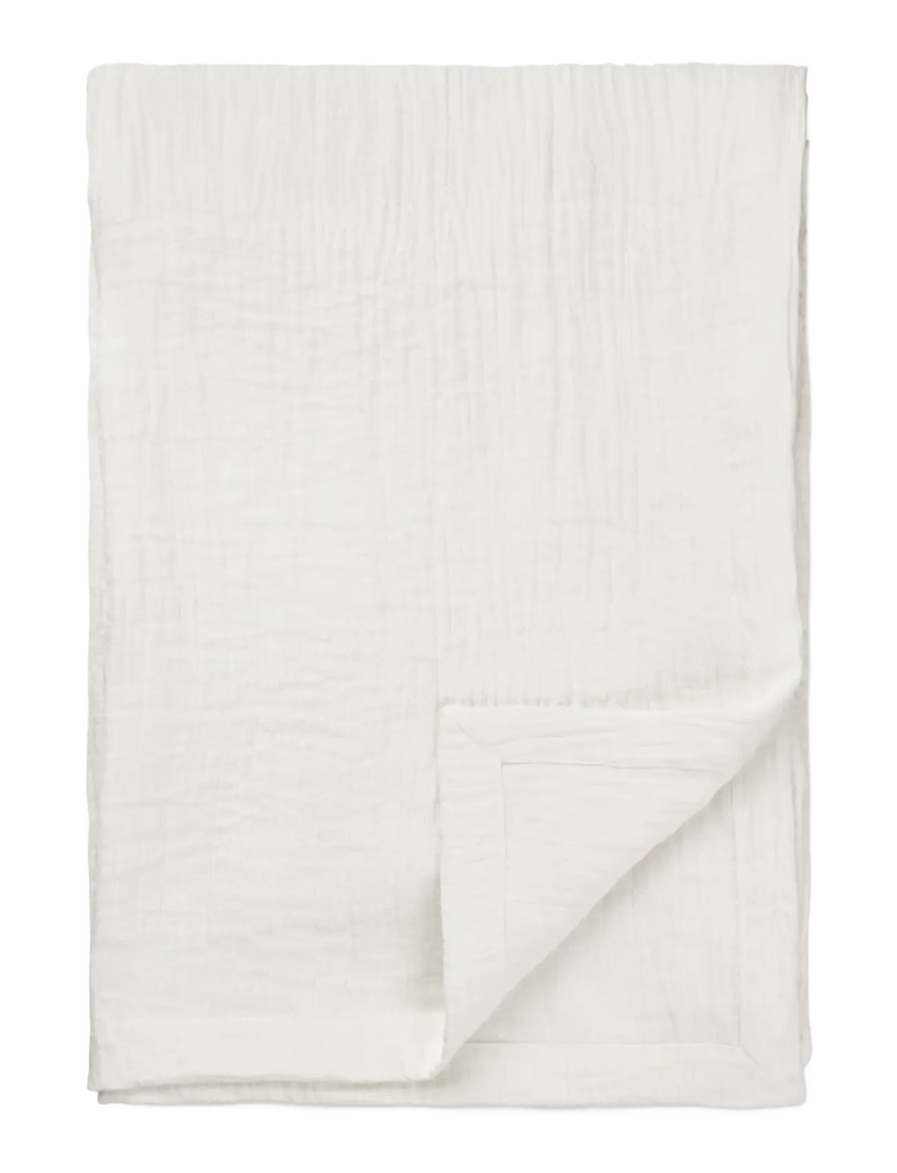 TAMEKO Dale Linen Bed Throw - Tekstiler - WHITE / white