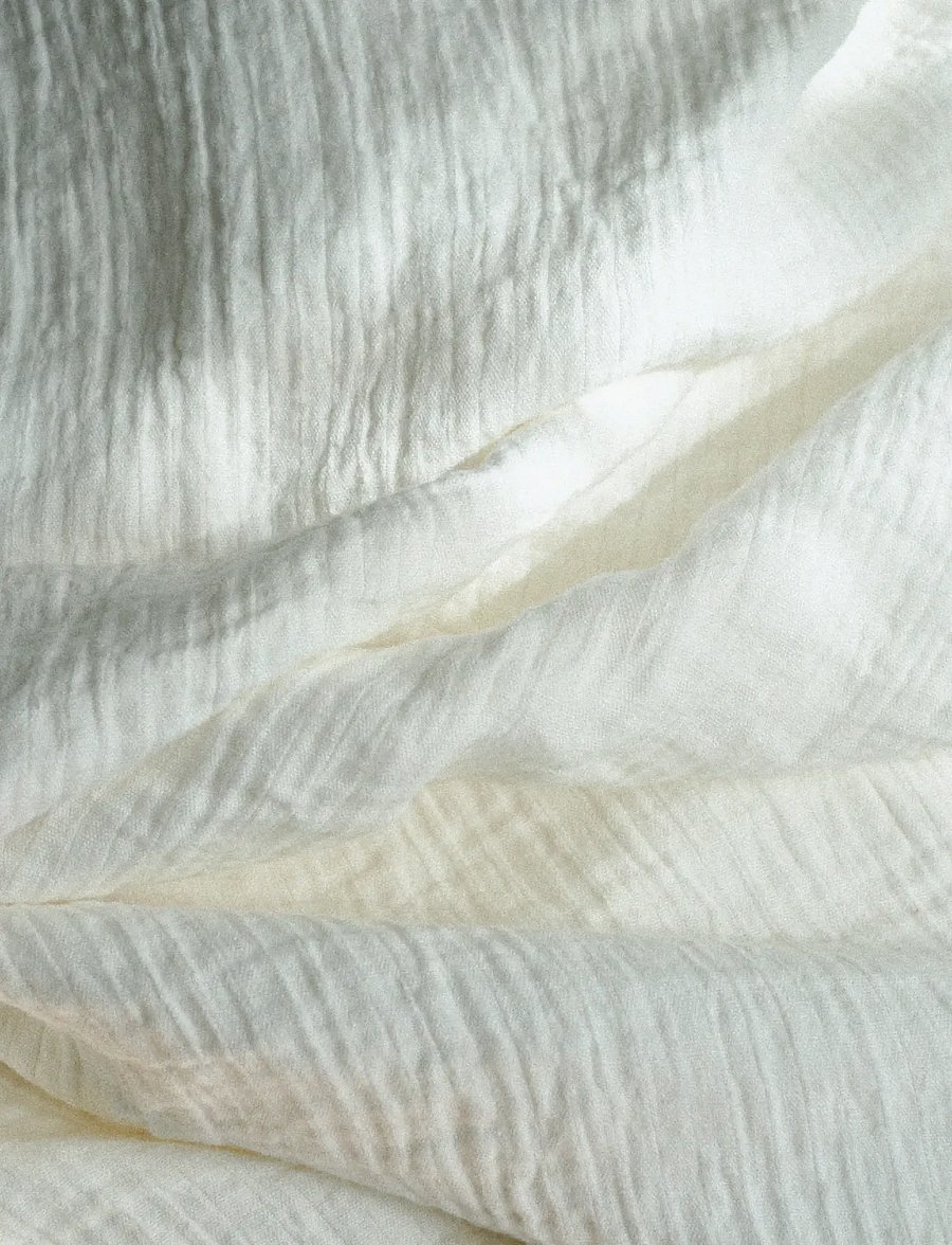 TAMEKO - Dale Linen Bed Throw - white - 1
