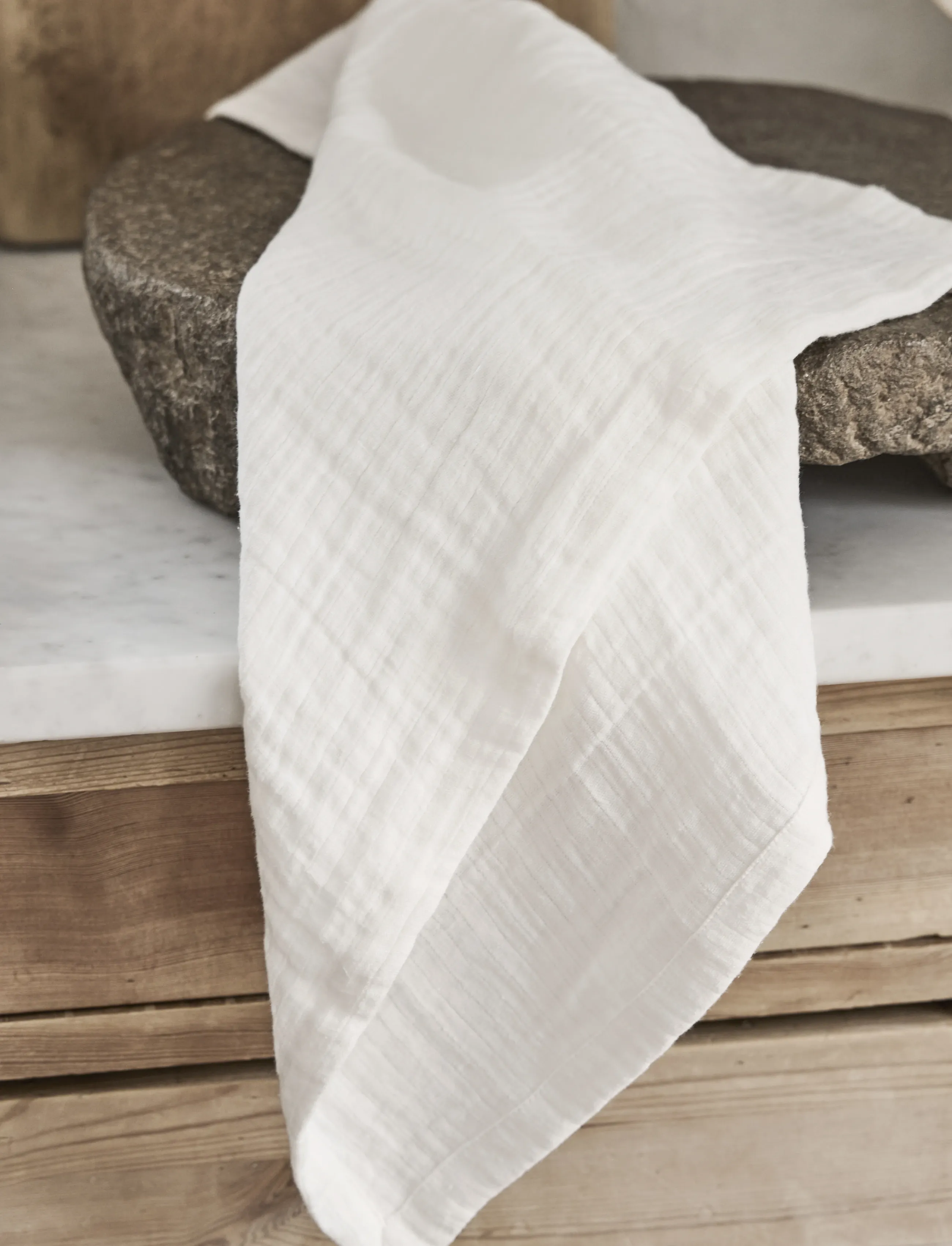 TAMEKO - Dale Linen Kitchen Towel (Set of 2) - white - 2