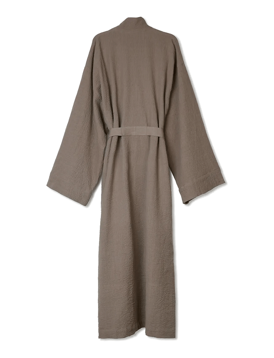 TAMEKO - Ease Cotton Kimono Robe - dark - 2