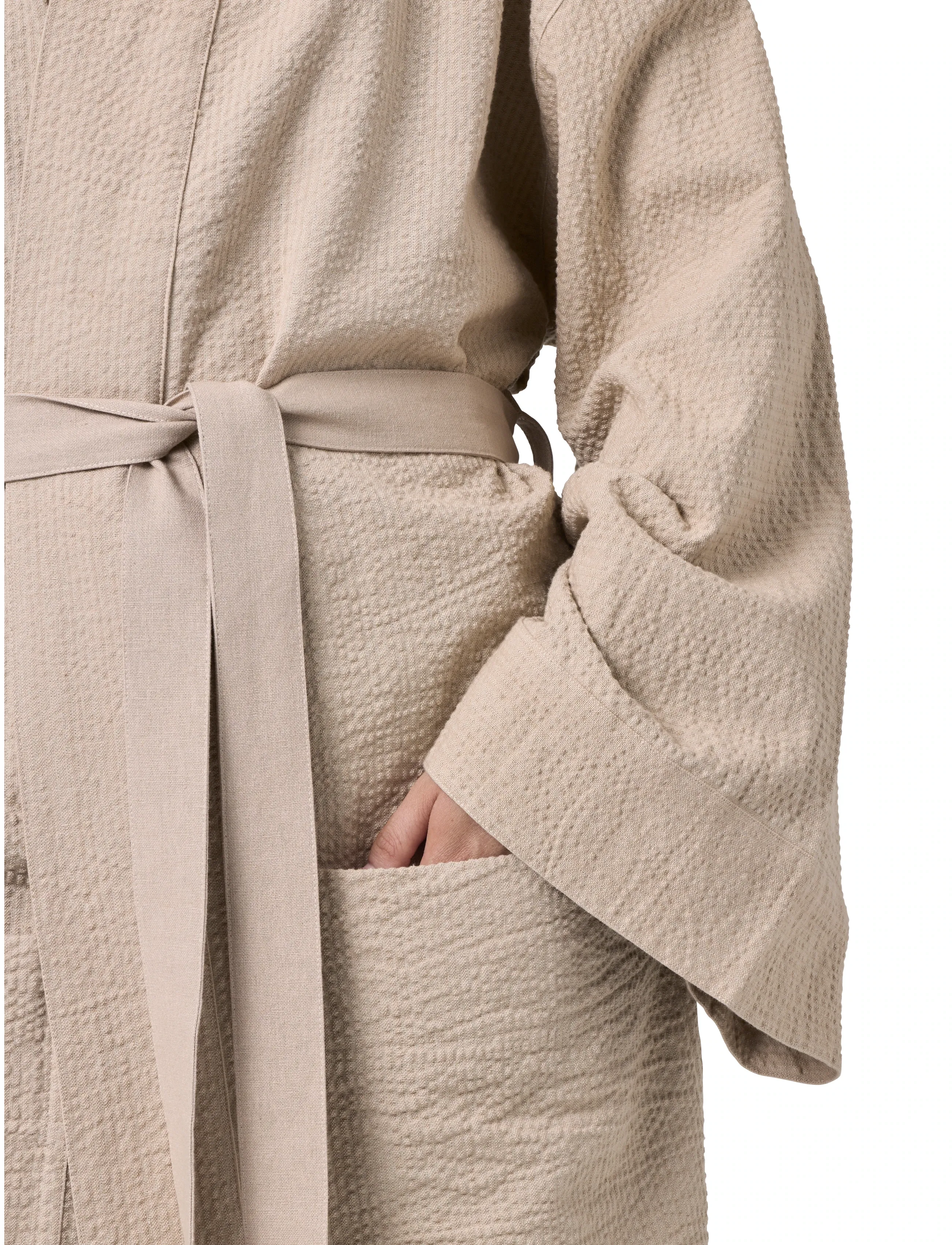 TAMEKO - Ease Cotton Kimono Robe - light - 3