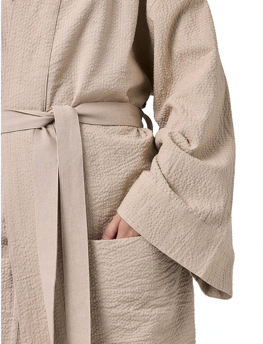 TAMEKO - Ease Cotton Kimono Robe - light - 3