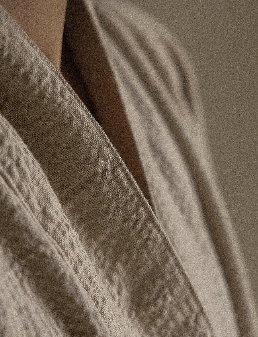 TAMEKO - Ease Cotton Kimono Robe - light - 4