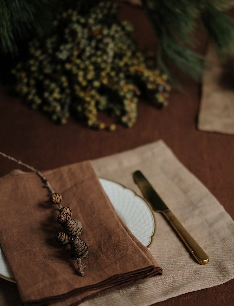 TAMEKO - Lee Linen Placemat (Set of 2) - ochre - 0