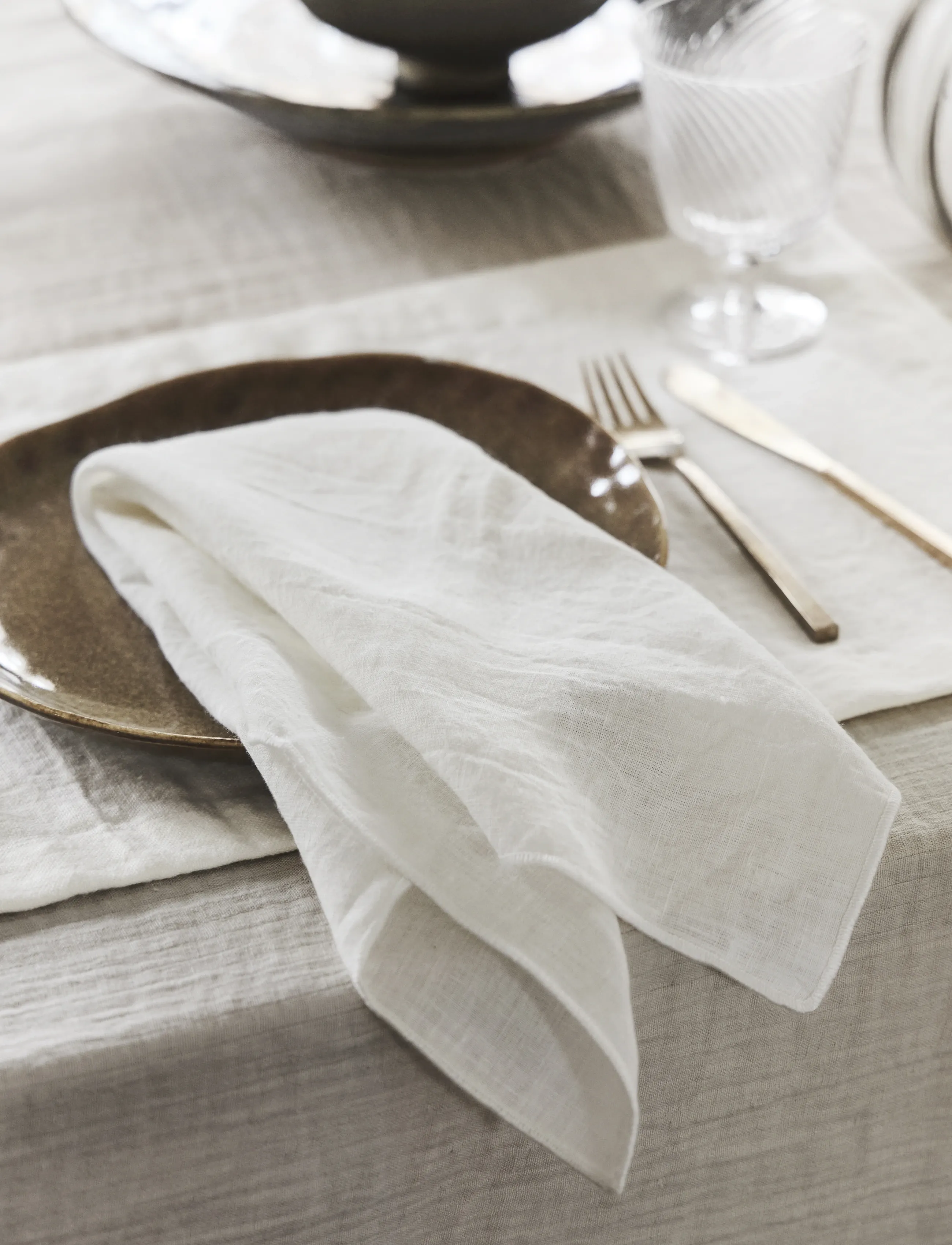 TAMEKO - Lee Linen Placemat (Set of 2) - white - 4