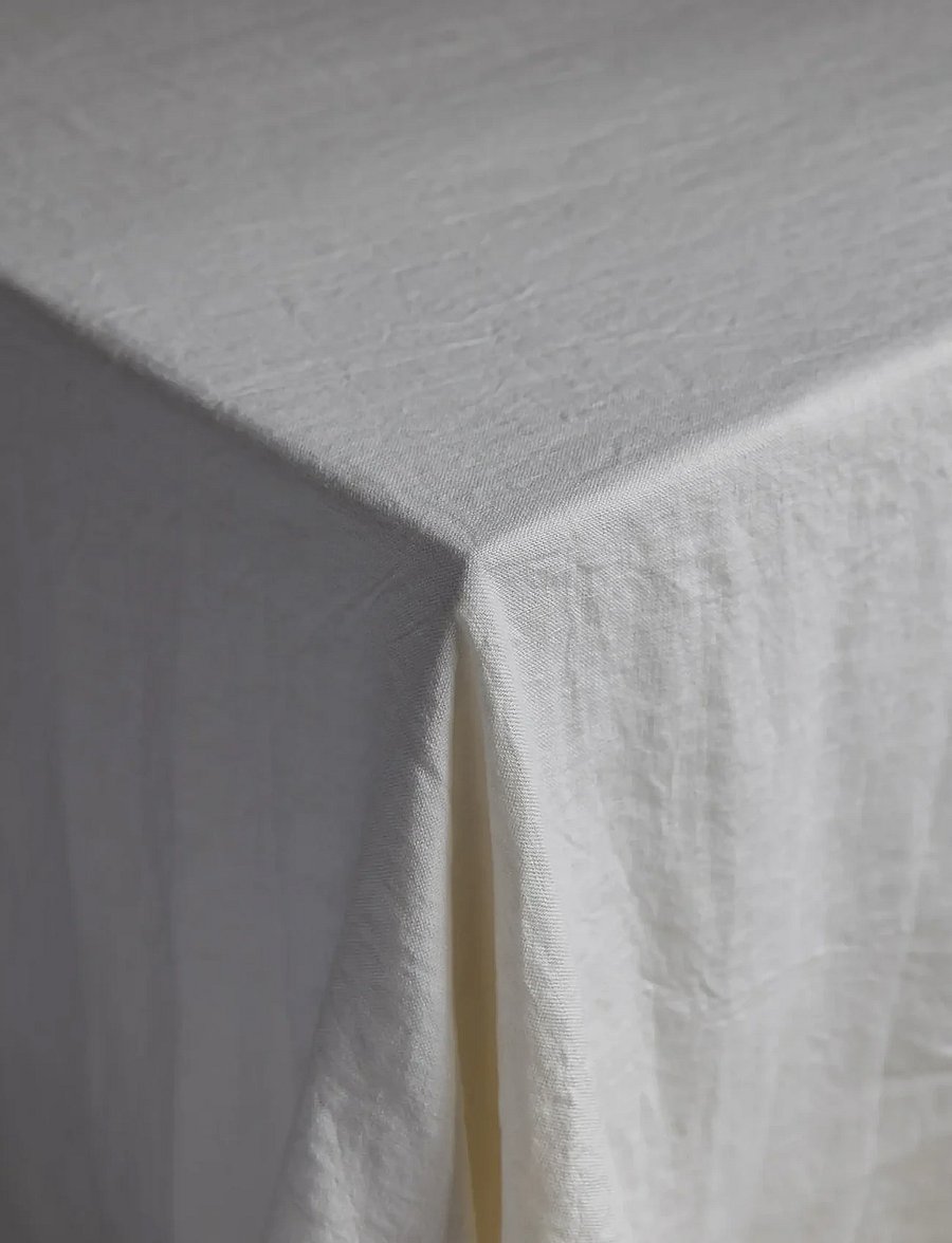 TAMEKO - Lee Linen Table Cloth - white - 0