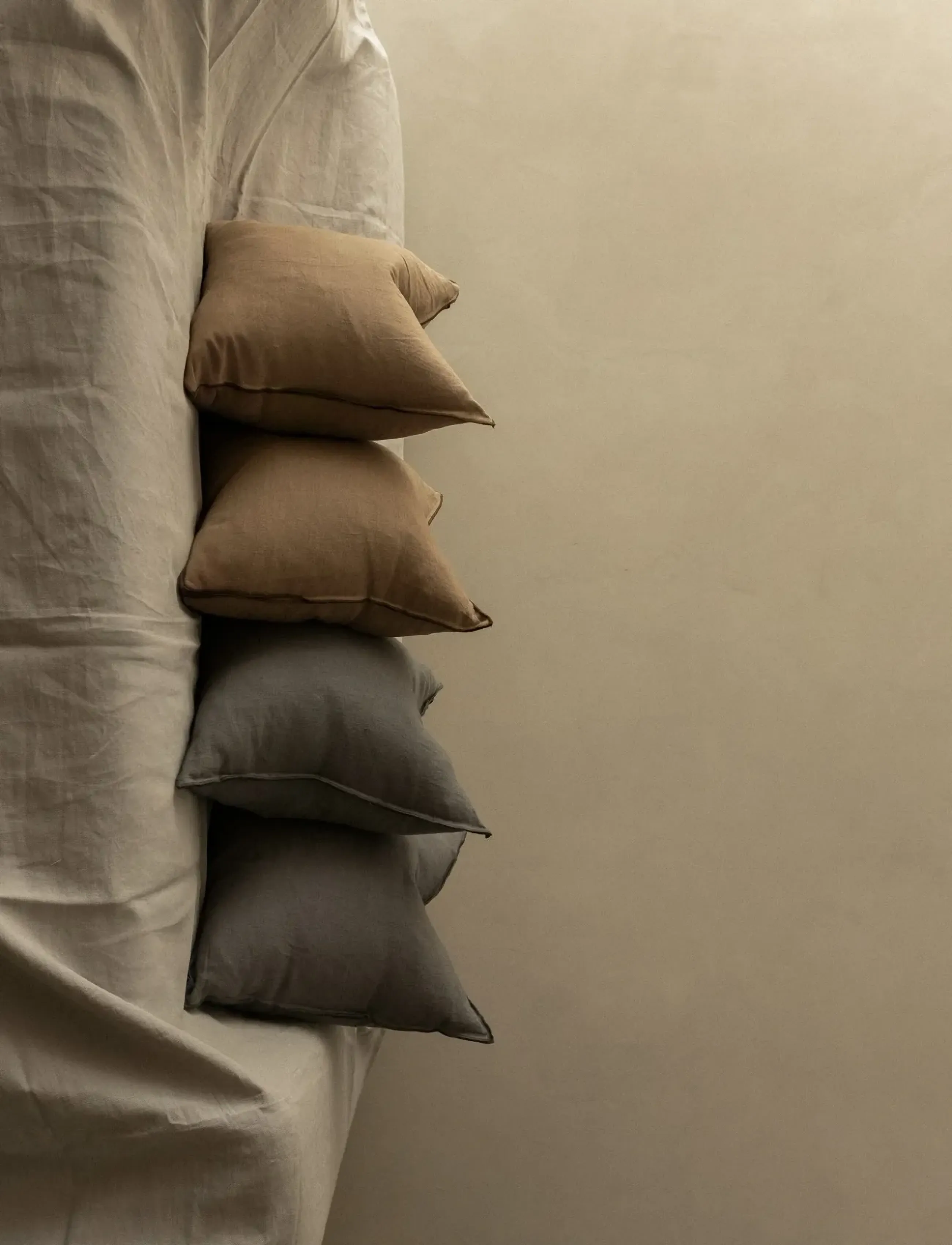 TAMEKO - Merrow Linen Cushion - ochre - 0