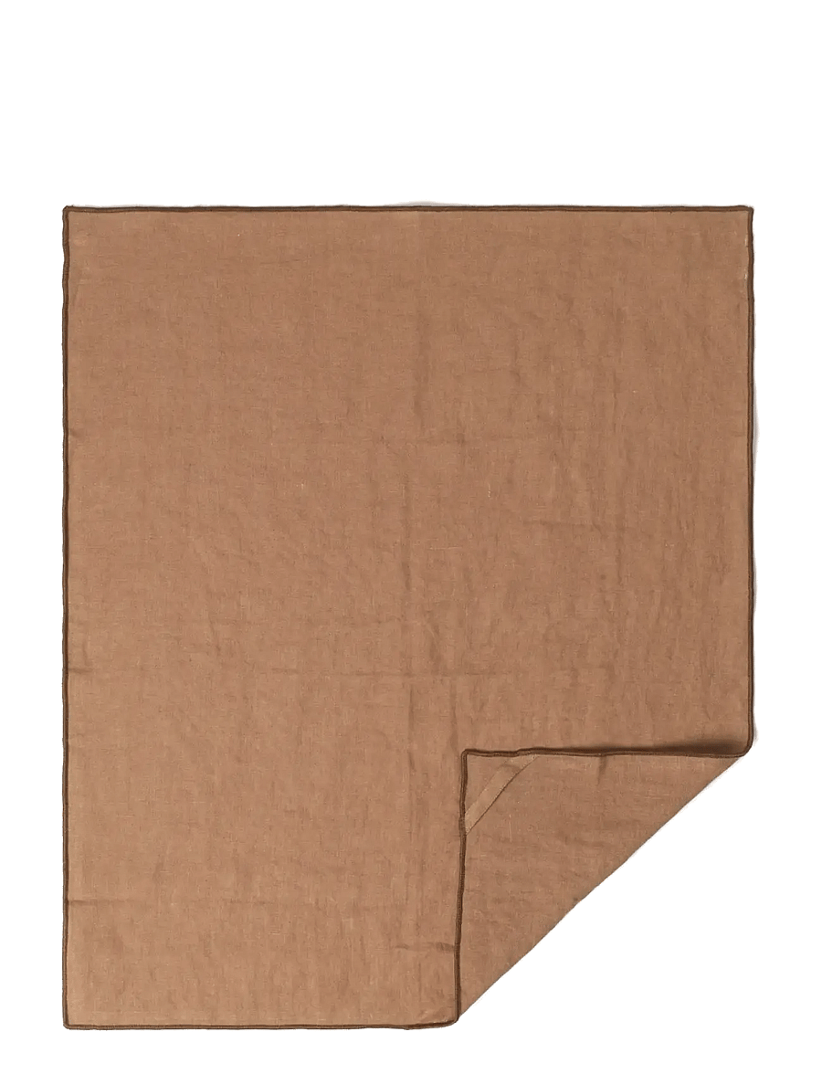 TAMEKO - Merrow Linen Kitchen Towel (Set of 2) - rust - 1