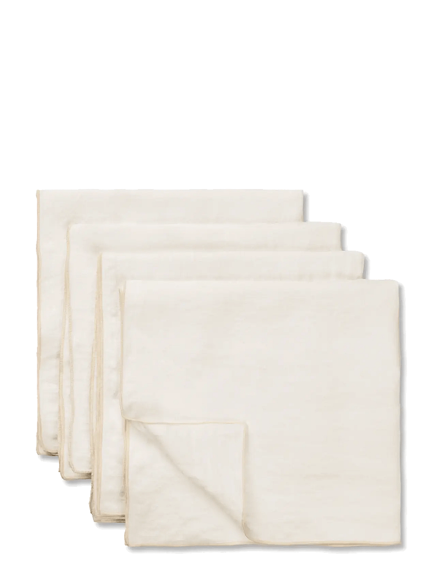 TAMEKO - Merrow Linen Napkin (Set of 4) - natural - 1