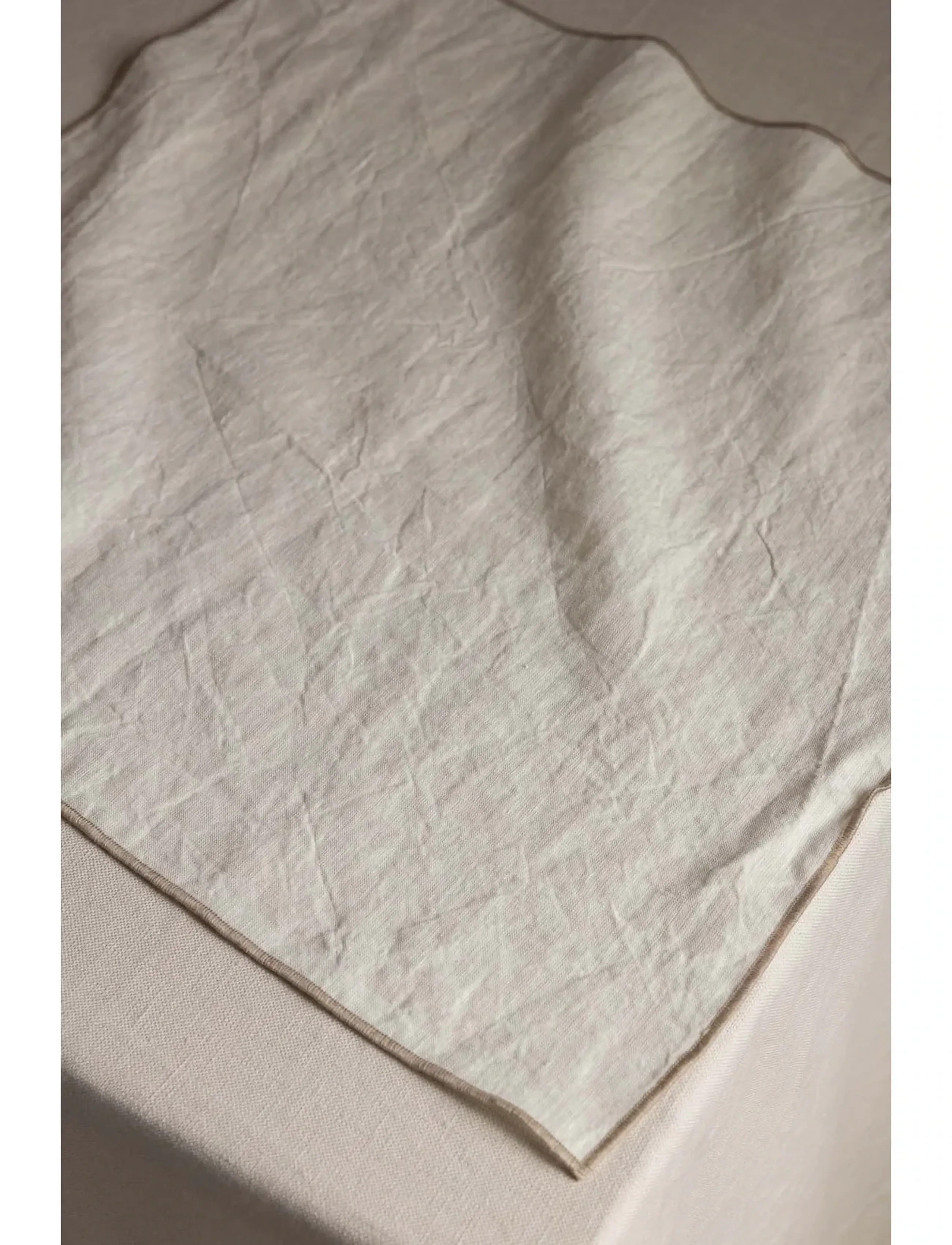 TAMEKO - Merrow Linen Napkin (Set of 4) - natural - 2