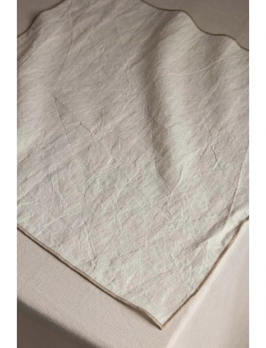 TAMEKO - Merrow Linen Napkin (Set of 4) - natural - 2