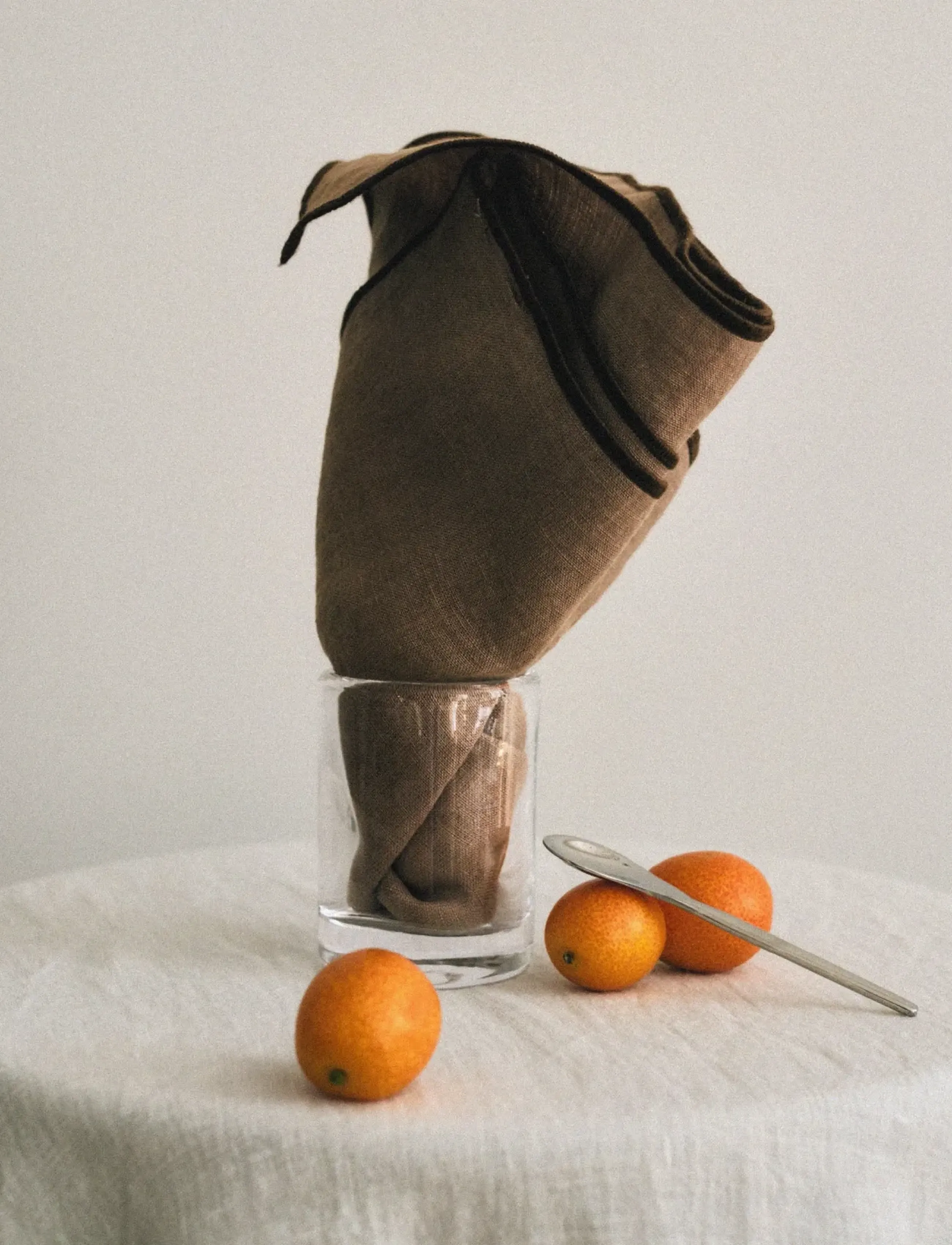 TAMEKO - Merrow Linen Napkin (Set of 4) - ochre - 0