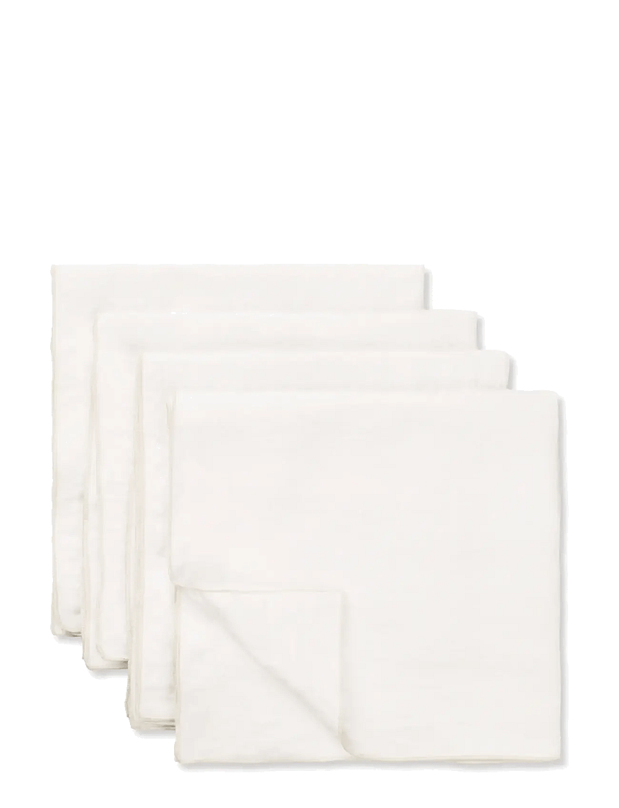 TAMEKO - Merrow Linen Napkin (Set of 4) - white - 1