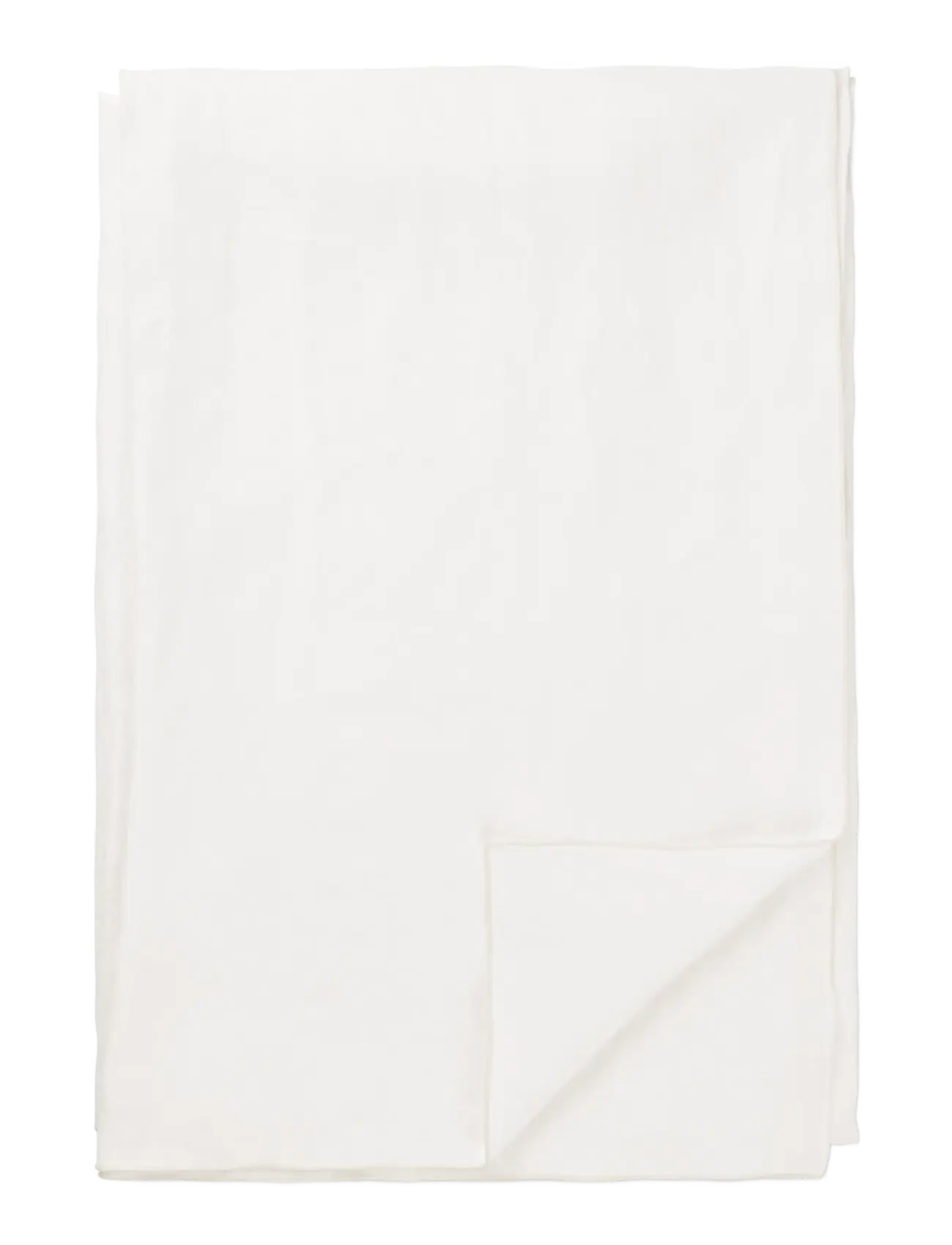 TAMEKO Merrow Linen Table Cloth - Tekstiler - WHITE / white