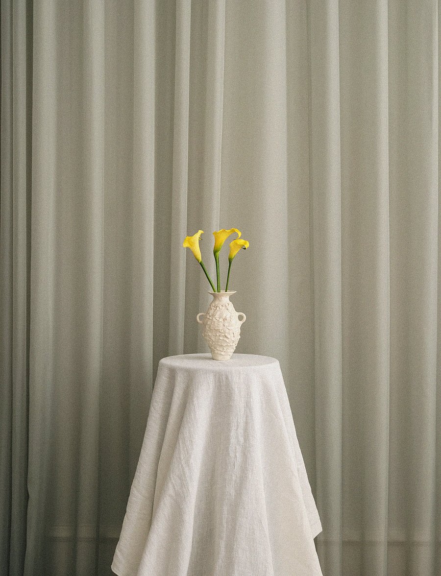 TAMEKO - Merrow Linen Table Cloth - laudlinad - white - 0