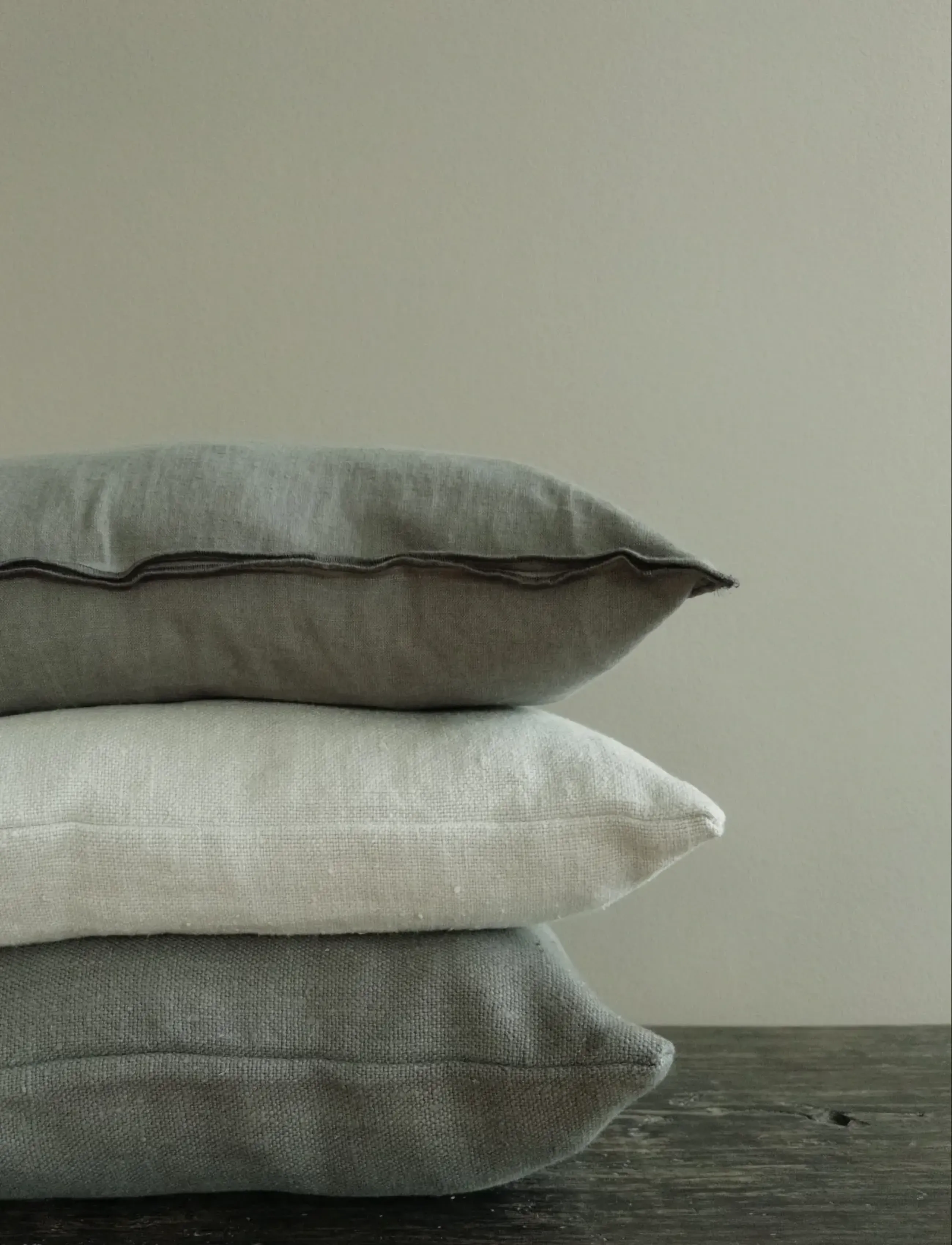 TAMEKO - Rue Linen Cushion - dark grey - 0