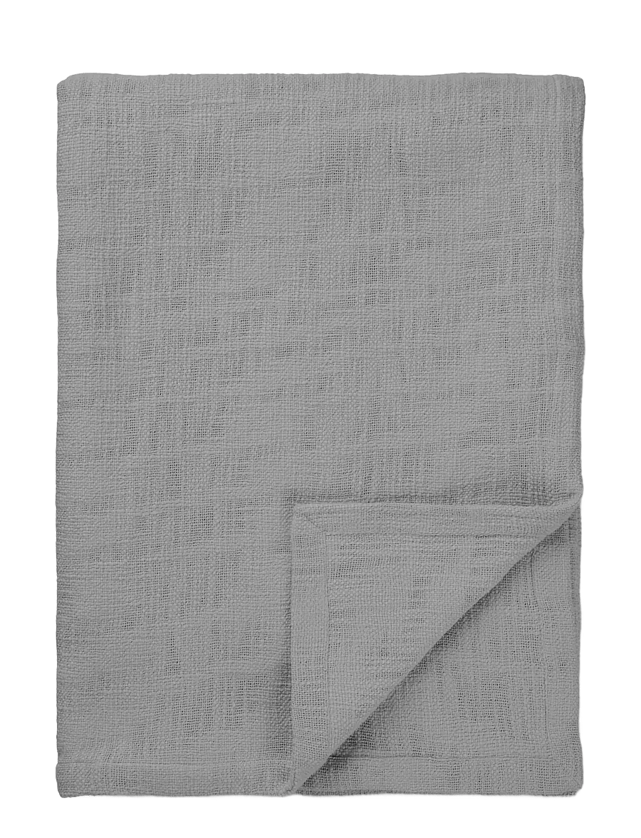 TAMEKO - Tate Cotton Bed Throw - dark grey - 0