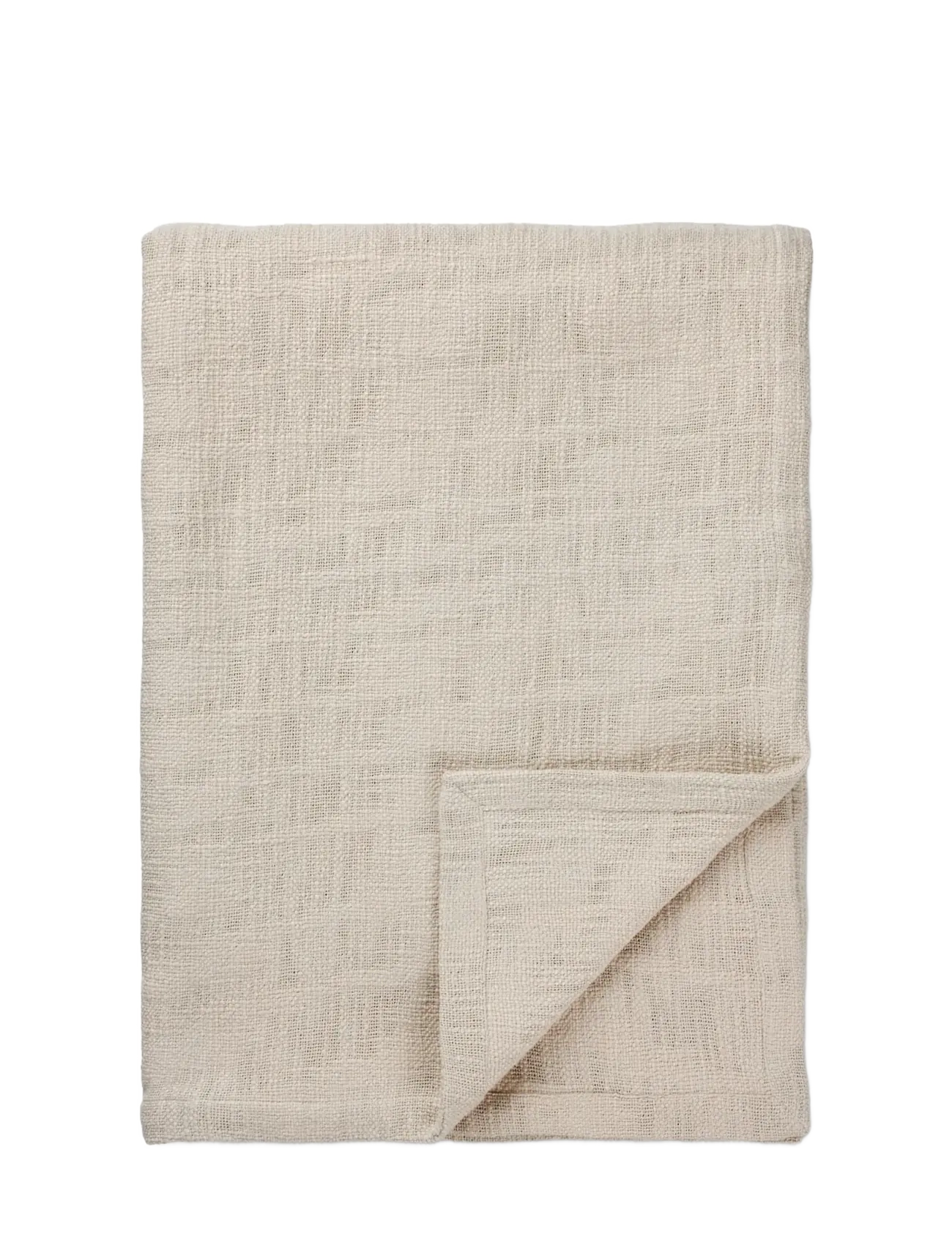 TAMEKO Tate Cotton Bed Throw - Tekstiler - NATURAL / beige