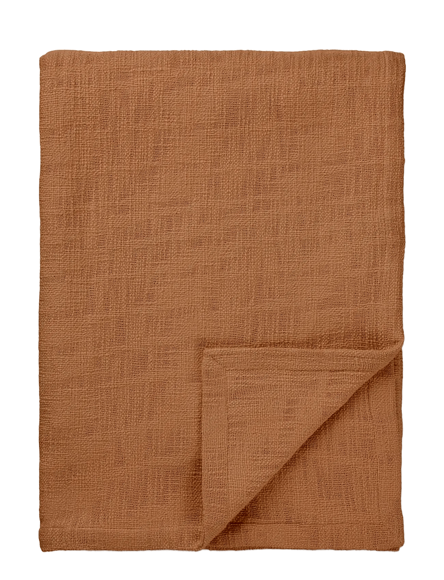 TAMEKO - Tate Cotton Bed Throw - rust - 1