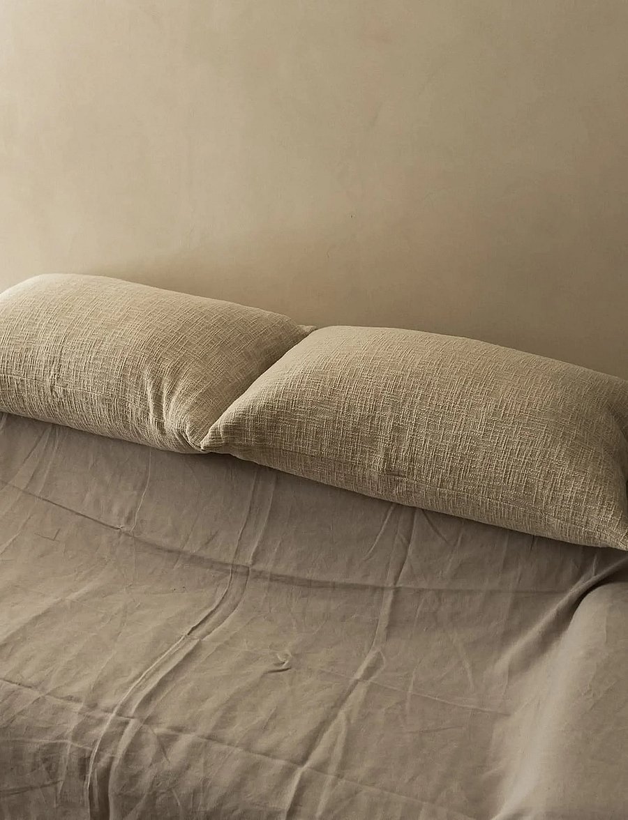 TAMEKO - Tate Cotton Cushion - padjad - natural - 0