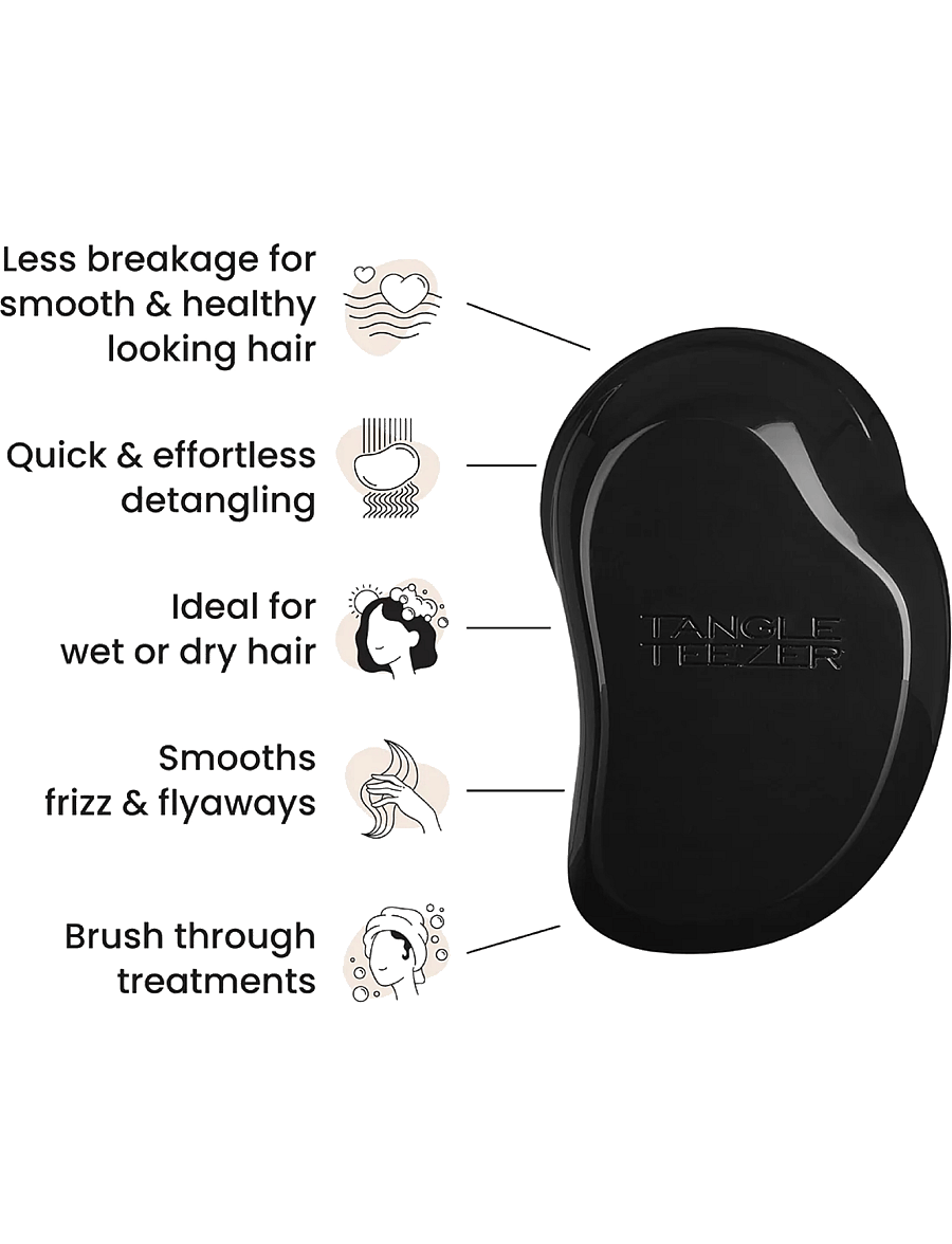 Tangle Teezer - Tangle Teezer Original Panther Black - juukseharjad - panther black - 4