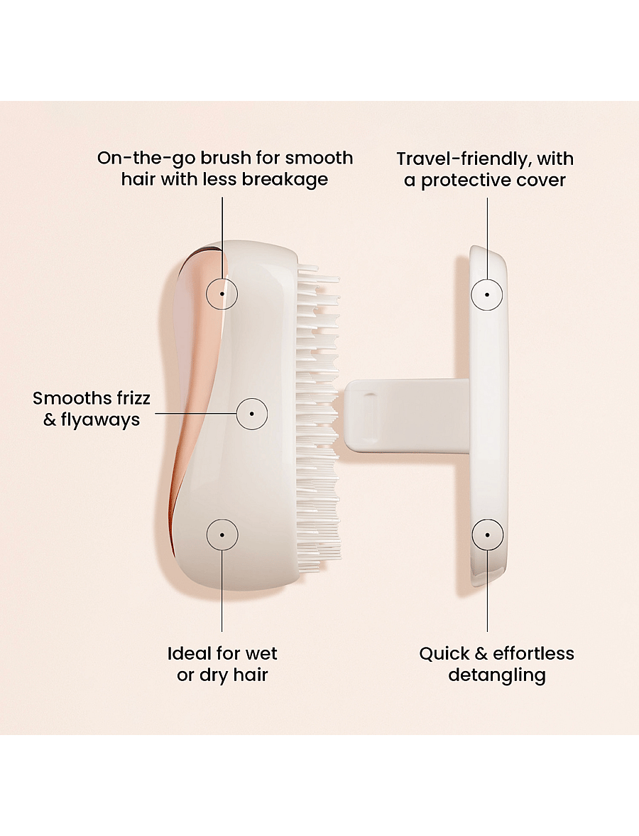 Tangle Teezer - Tangle Teezer Compact Styler Ivory Rose Gold - detangling harjad - ivory rose gold - 2