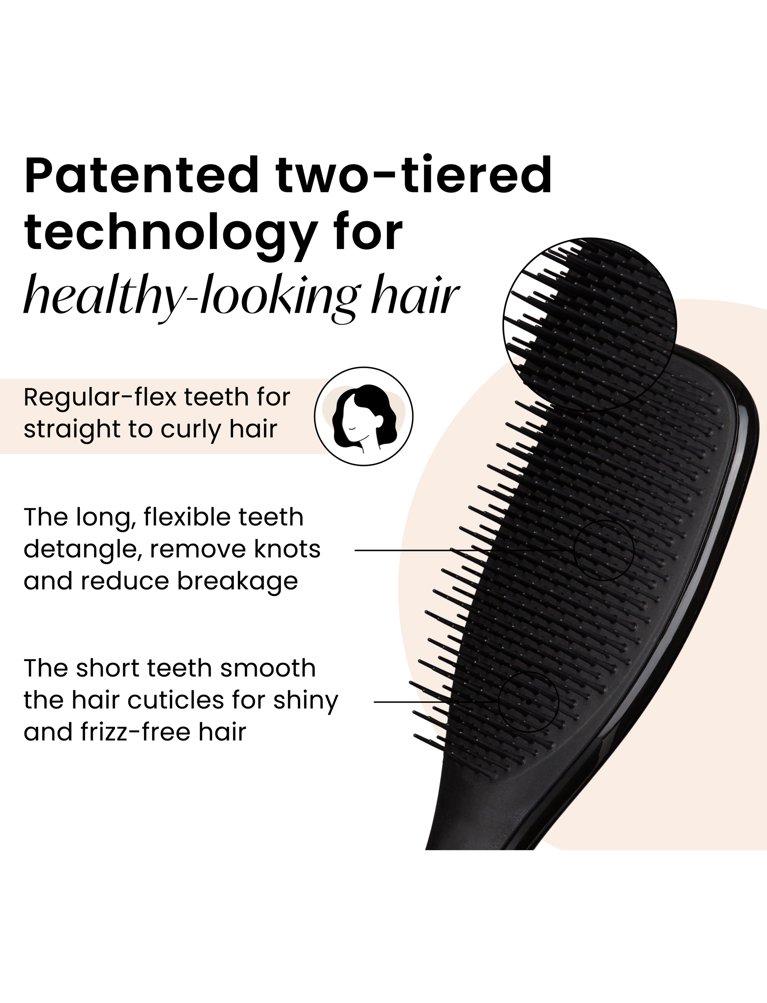 Tangle Teezer - Tangle Teezer Wet Liquorice Black - hårbørster - midnight black - 3