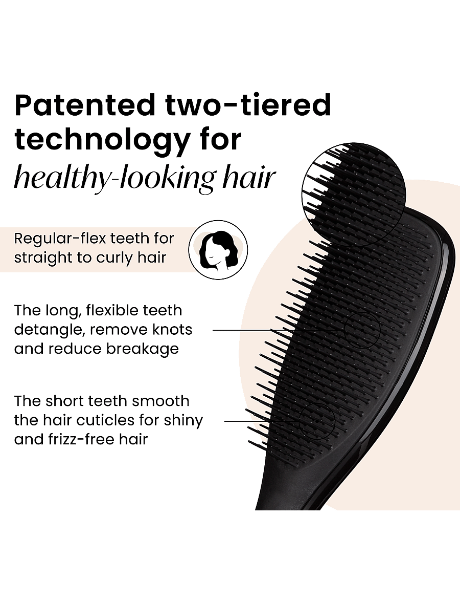 Tangle Teezer - Tangle Teezer Wet Liquorice Black - juukseharjad - midnight black - 3