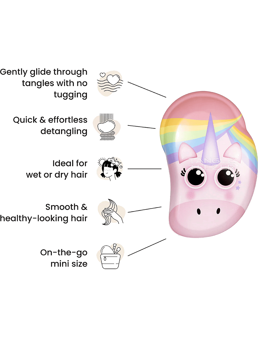Tangle Teezer - Tangle Teezer The Original Rainbow Unicorn - juukseharjad - rainbow unicorn - 5