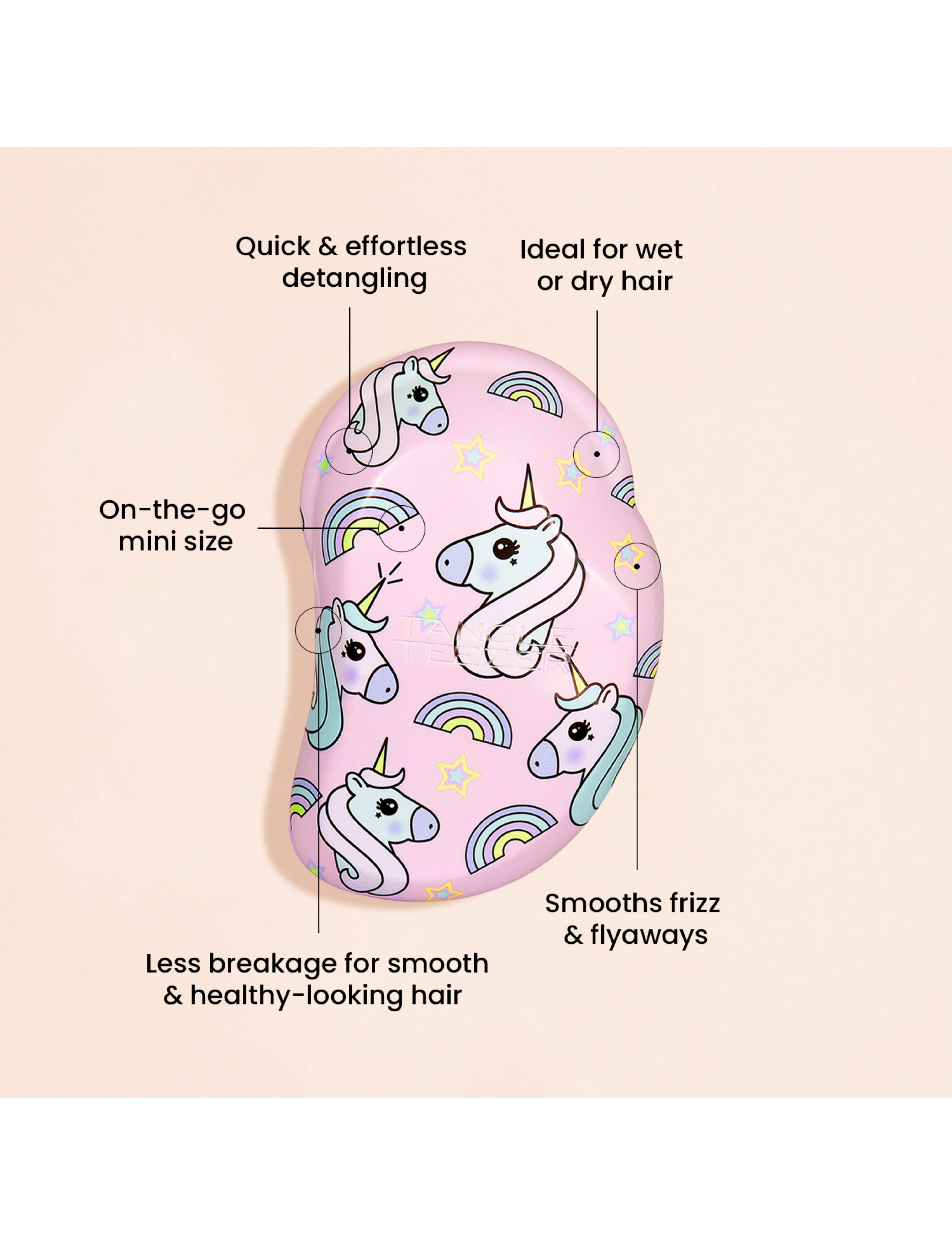 Tangle Teezer - Tangle Teezer The Original Mini Unicorn Magic - hårbørster - unicorn magic - 3