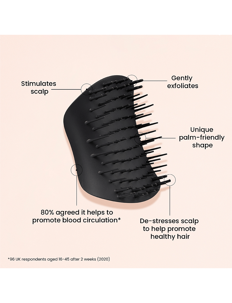Tangle Teezer - Tangle Teezer Scalp Exfoliator & Massager Onyx Black - peanahahooldused - no colour - 2