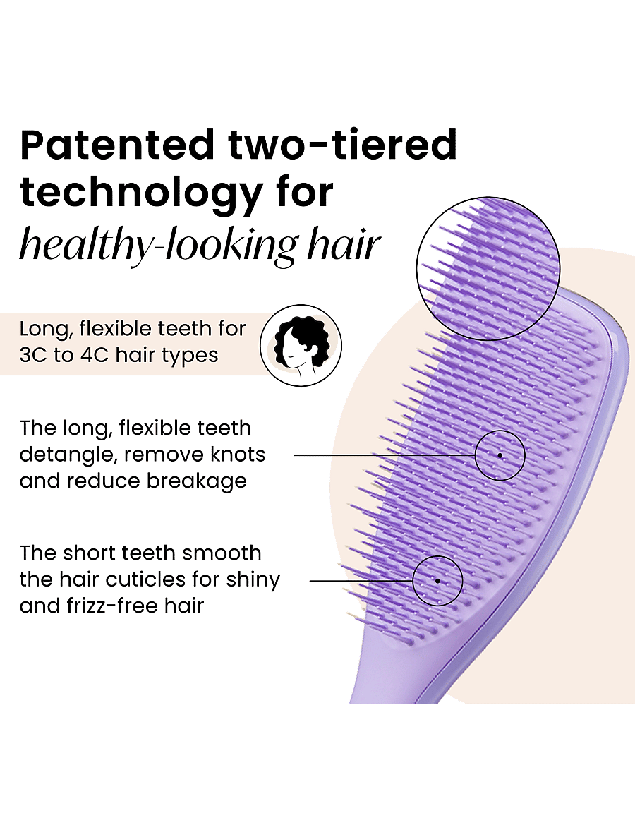 Tangle Teezer - Tangle Teezer The Ultimate Detangler Naturally Curly Purple Passion - detangling harjad - purple passion - 3