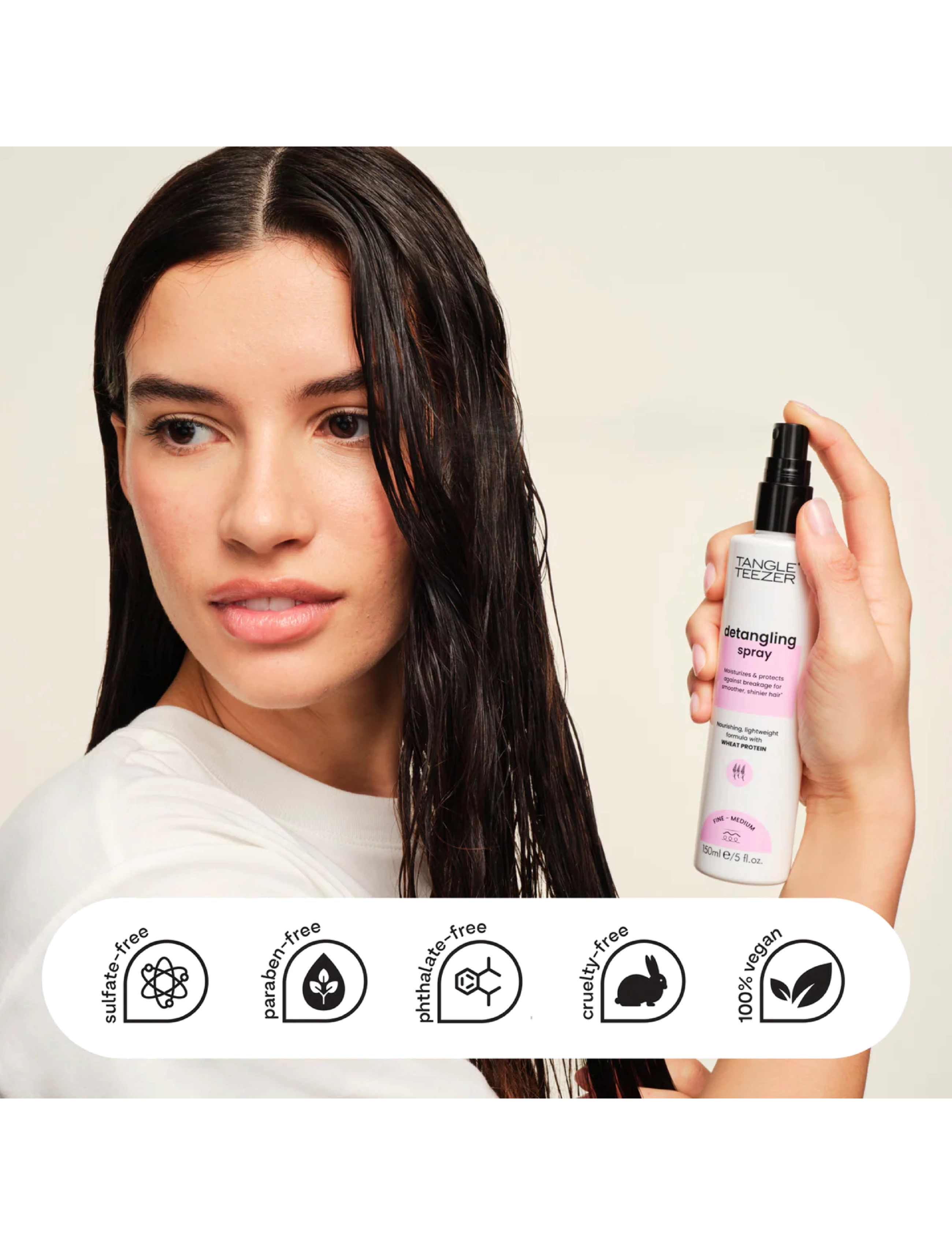 Tangle Teezer - Tangle Teezer Everyday Detangling Spray 150ml - hårkur - clear - 2