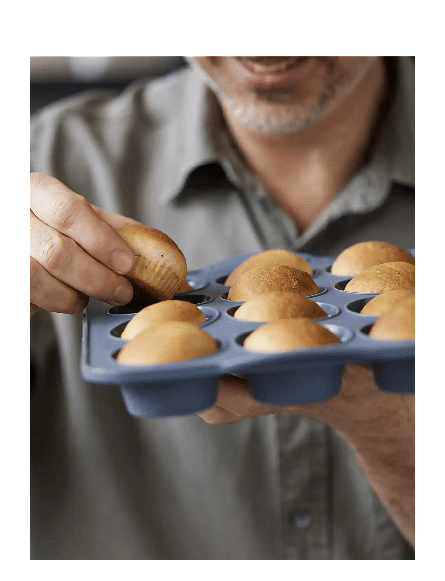 Tareq Taylor - Muffin pan for 12 pcs Pecan - cupcake & muffinformen - indigo - 2