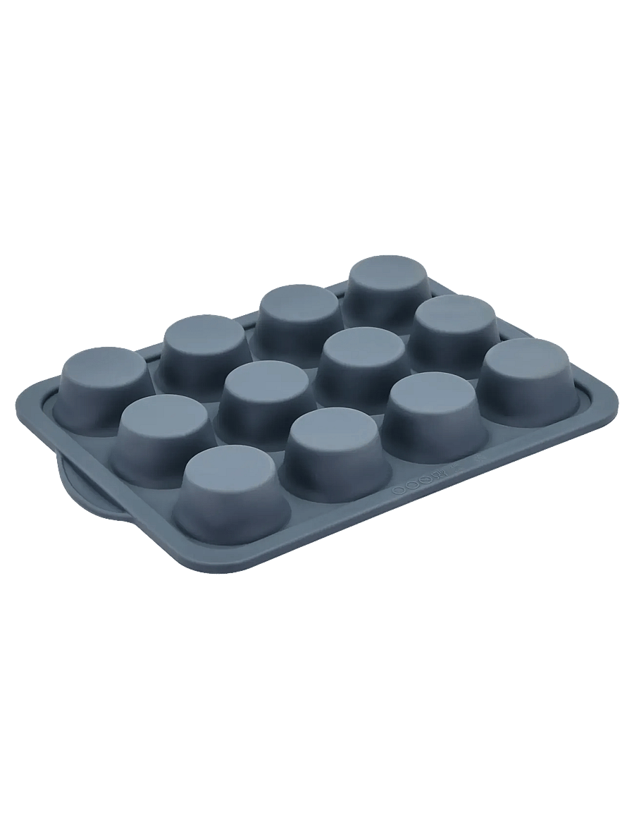 Tareq Taylor - Muffin pan for 12 pcs Pecan - cupcake & muffinformen - indigo - 0