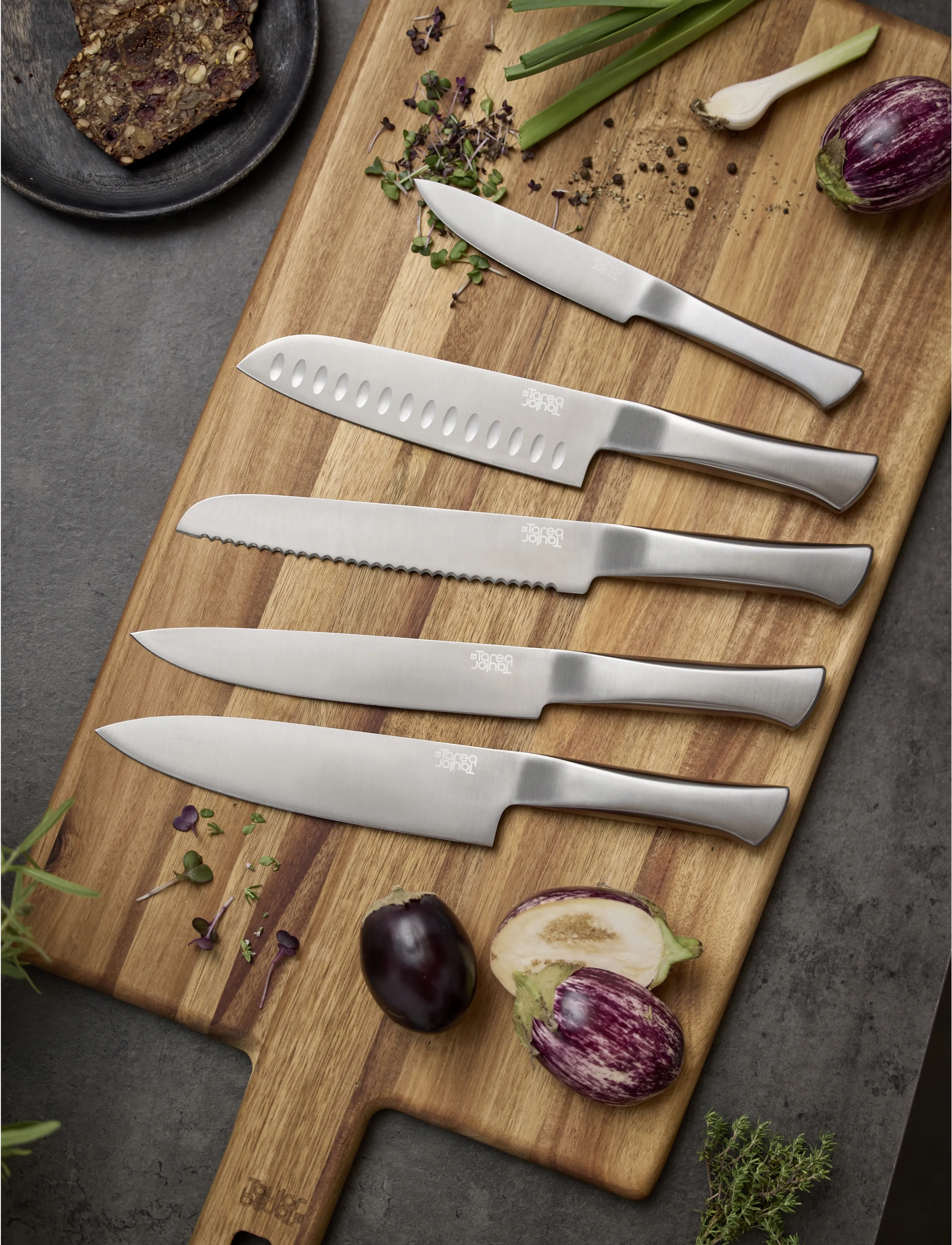 Tareq Taylor Knivsæt Precision 5 Dele, L23.5-33.5 cm, Silver, Knive Og Tilbehør > Knivsæt, Unisex