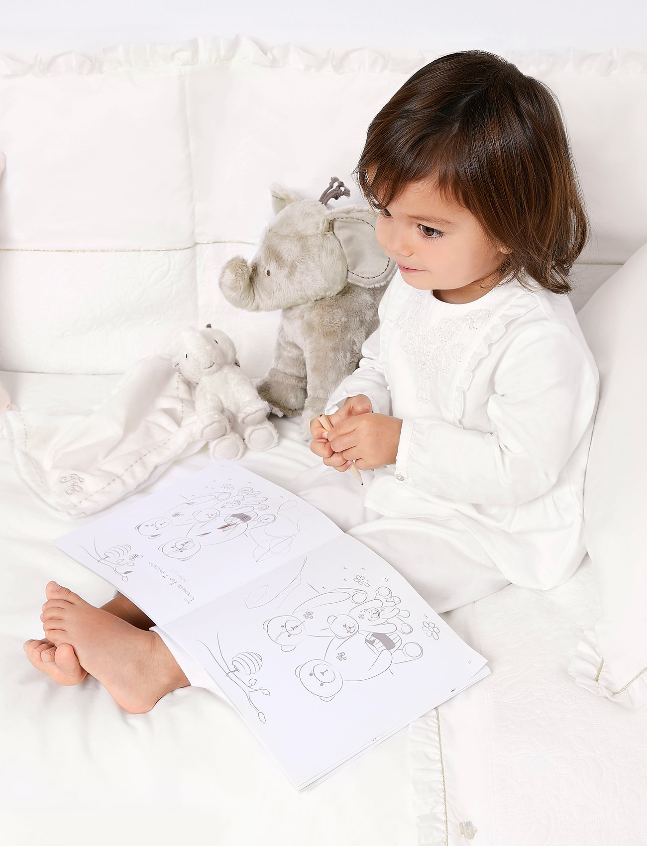 Tartine et Chocolat Délicatesse Blanket, One Size, Baby Sleep, Creme - Blankets, Kinder