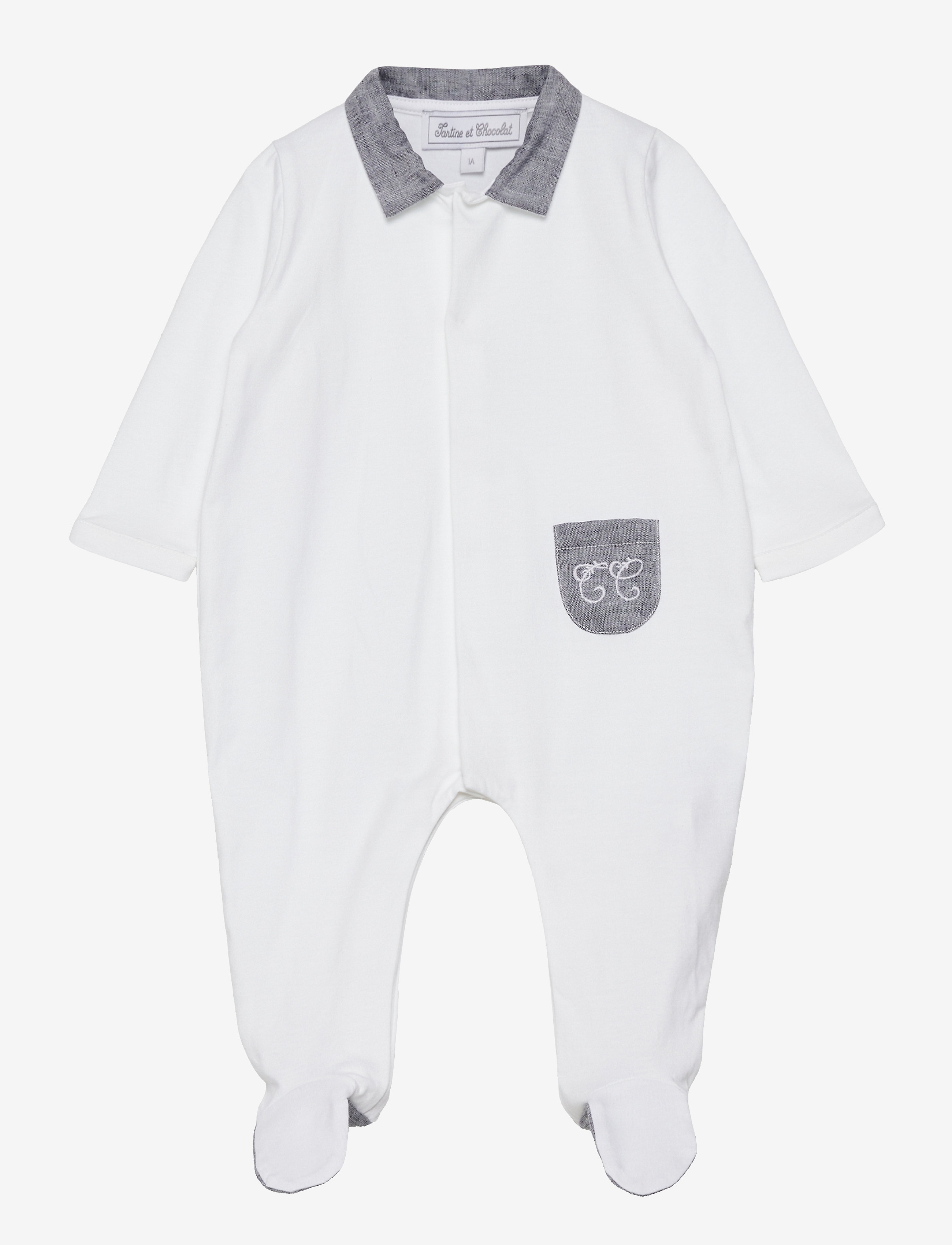 TARTINE ET CHOCOLAT Feuillage Sleepsuit Weiß - 86 - Kinder