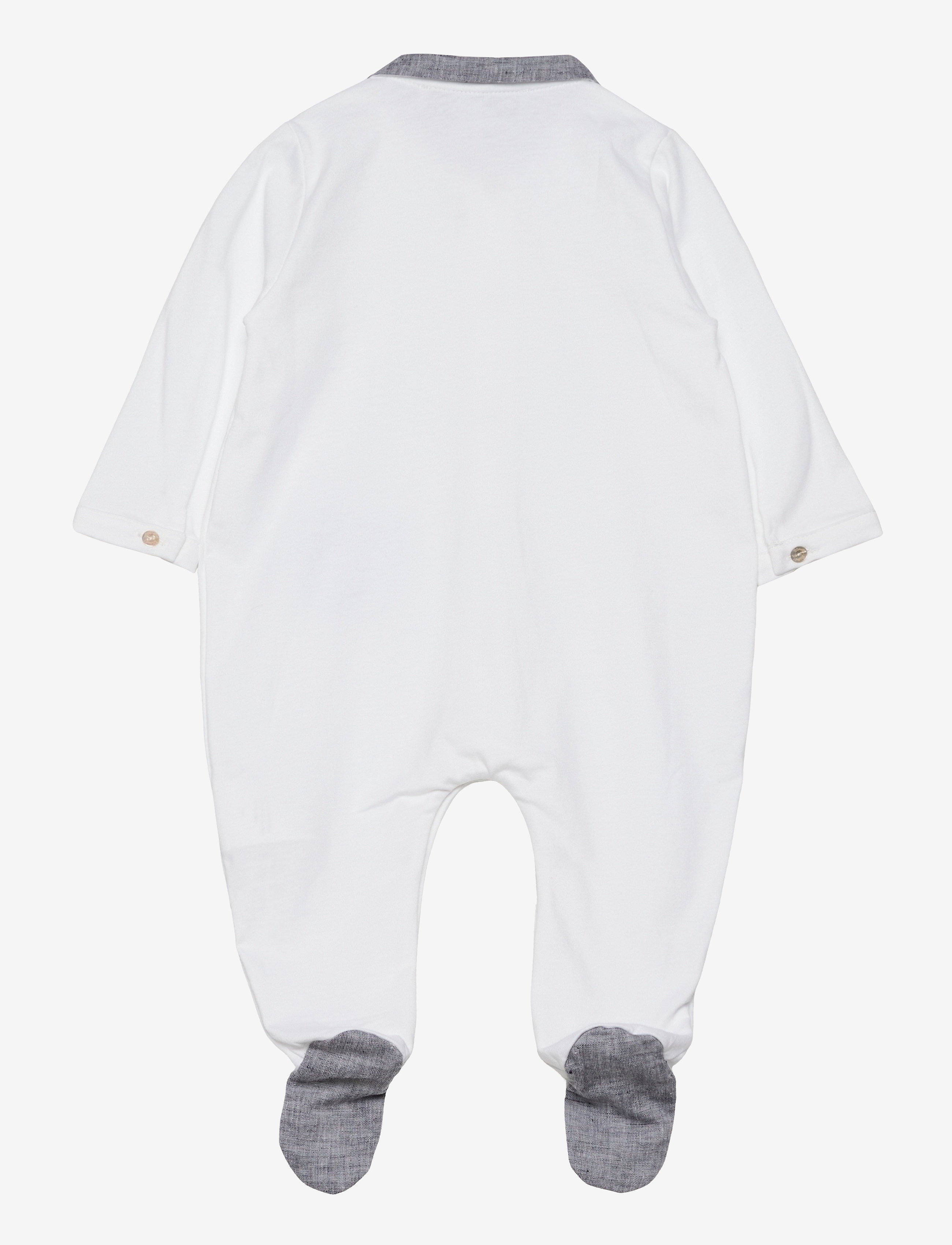 Tartine et Chocolat - Feuillage Sleepsuit - sleeping overalls - lagoon blue - 1