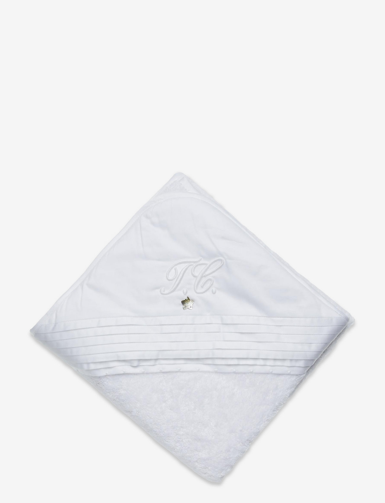 Tartine et Chocolat - Monogramme Bath towel - handtücher - white - 0