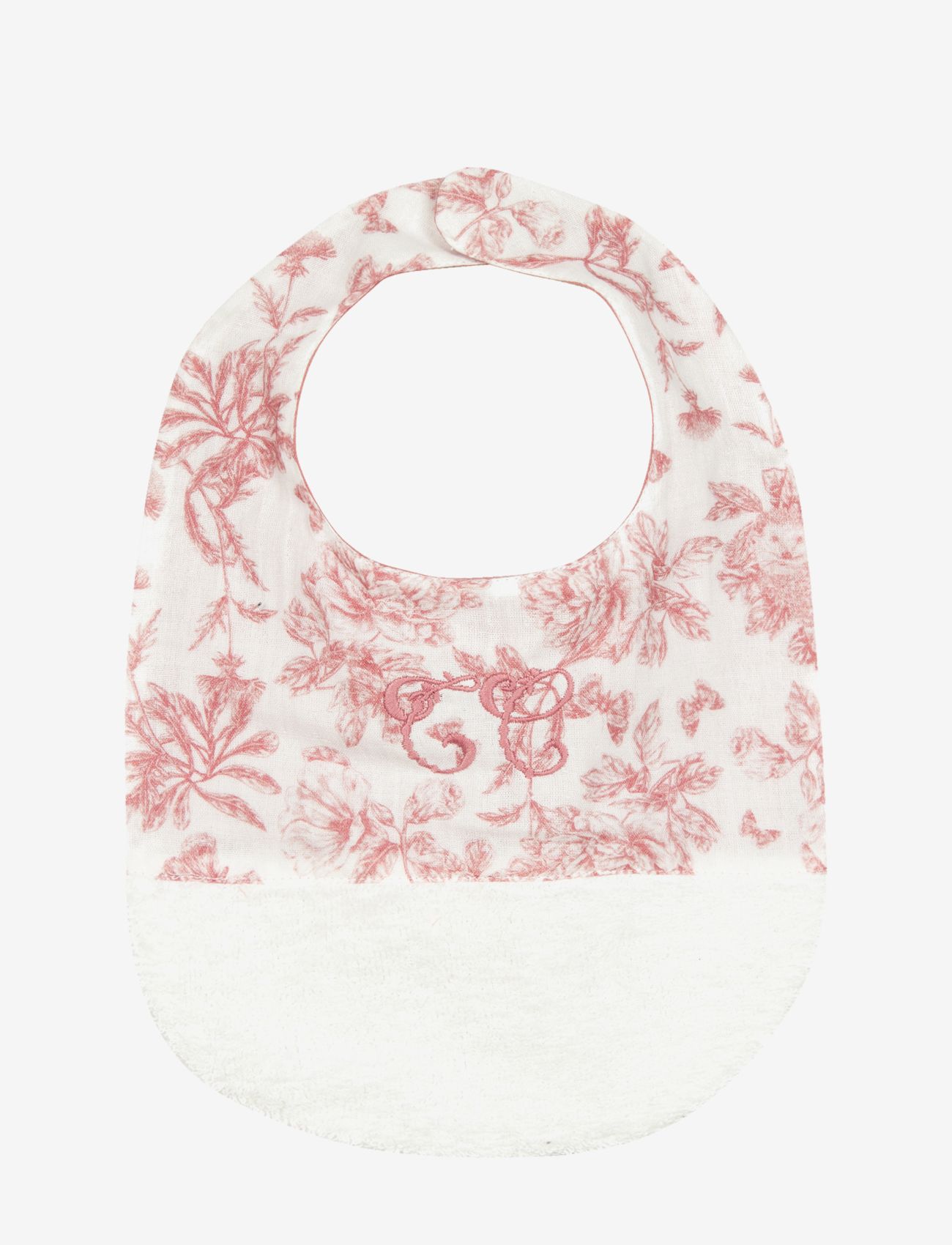 Tartine et Chocolat - Toile de Jouy Bib S2 - sleeveless bibs - dark pink - 1